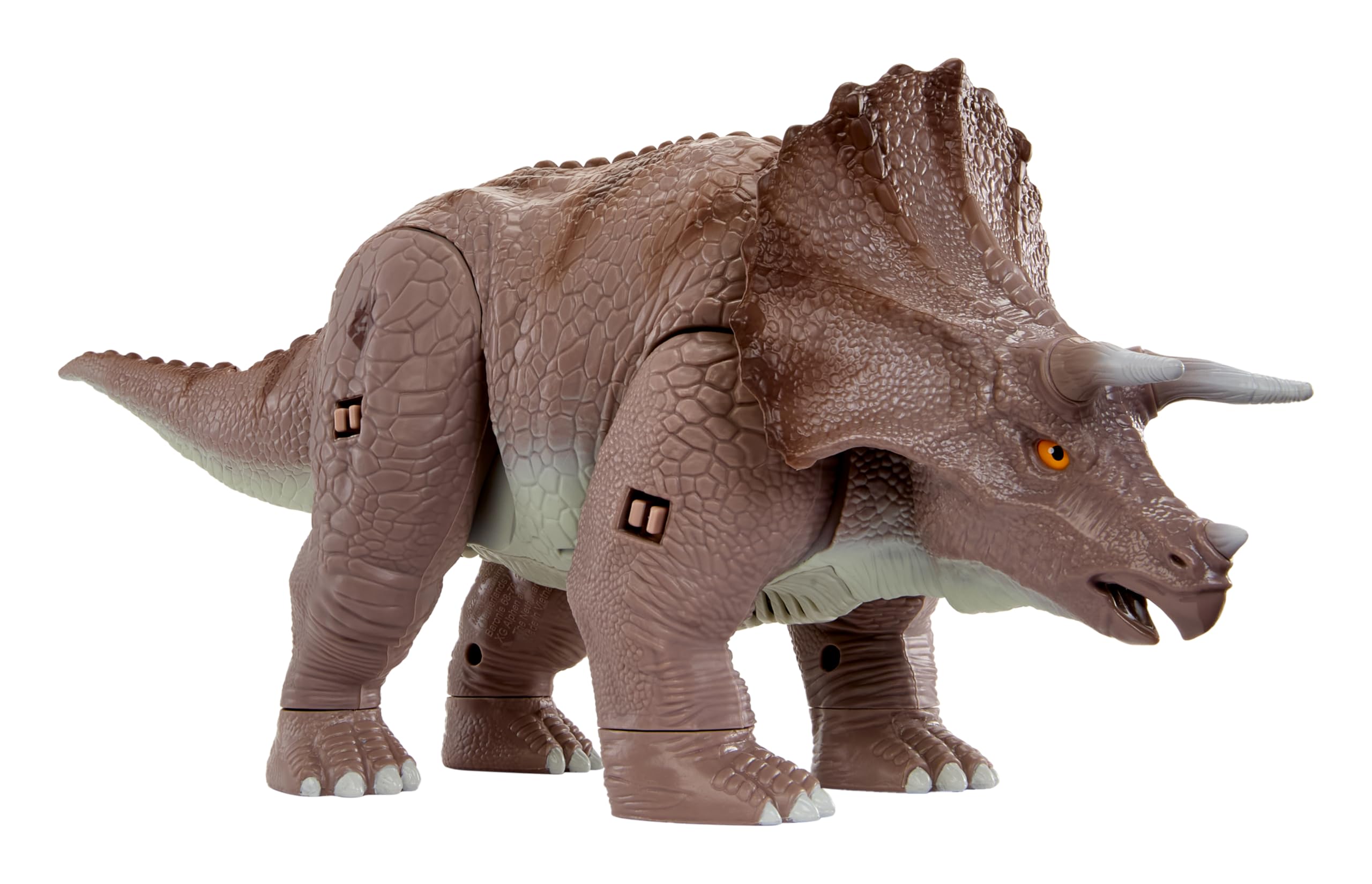 Armorsaurs Armor-Up Triceratops Dinosaur Cobalt Toy Figure with 7 Removable Armor Pieces, Tail-Triggered Chomp, Pilot Pod Compatible, 8.9" H x14.7 L, Kids, Boys, Girls, Ages 6+ - Image 5