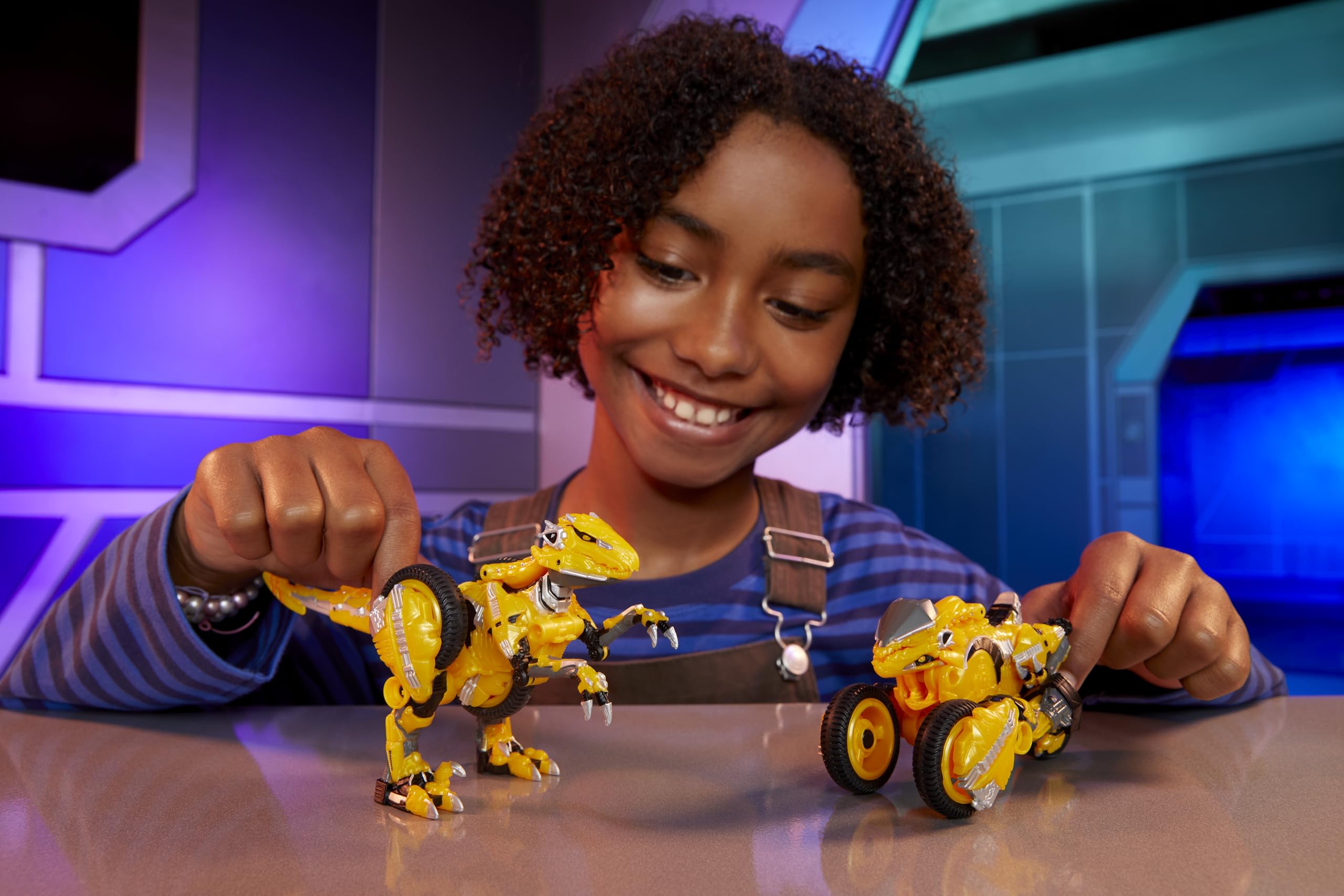 Armorsaurs Evolver Blaze Transforming Raptor to Vehicle Toy, 2-in-1 Dino Figure with Multi-Step Conversion, Kids, Boys, Girls, Ages 6+ - Image 3