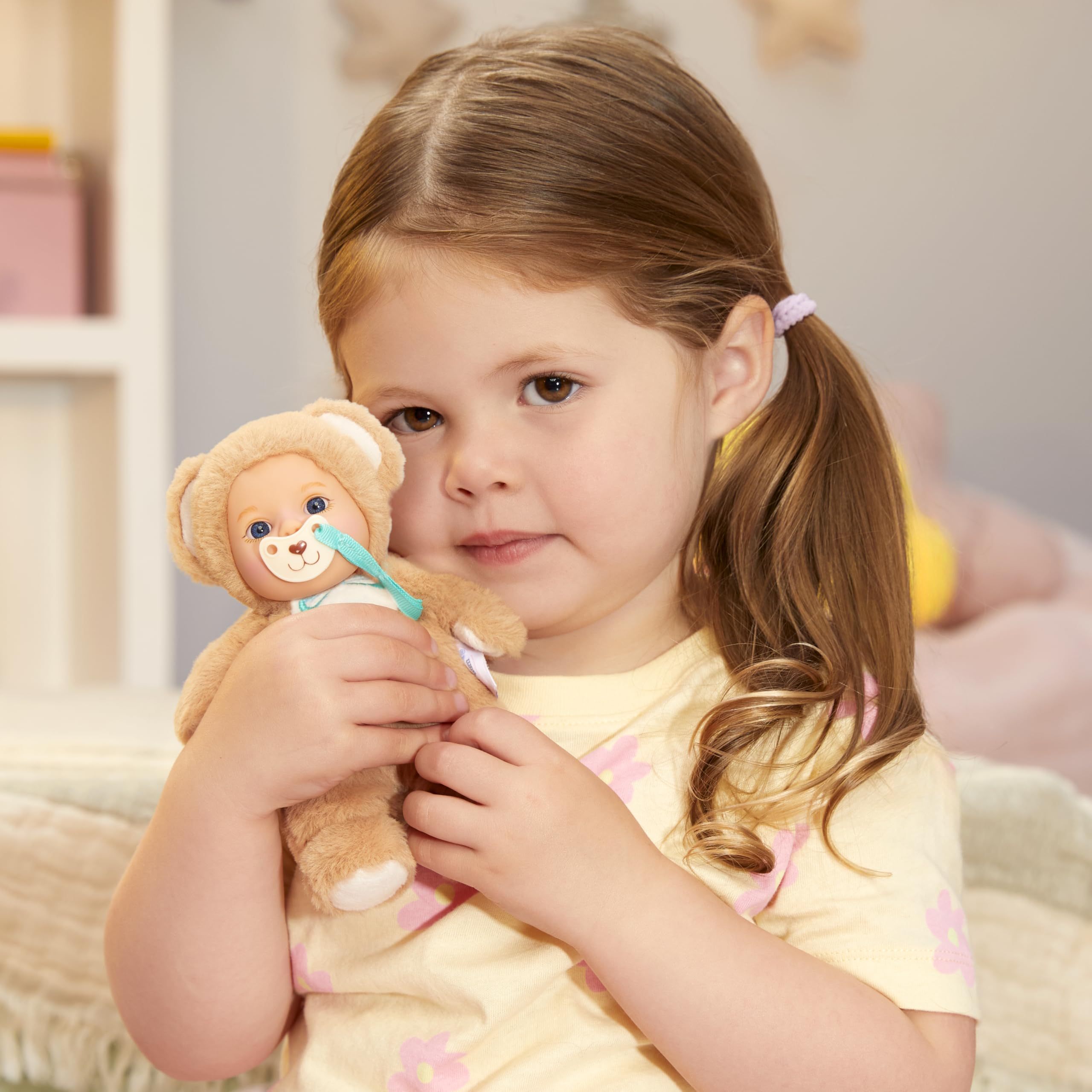 Baby Born Cozy Cuties Soft Baby Doll- Bear with Gray Eyes, Plush Baby Doll for Newborn Babies Ages 0 & Up - Image 5