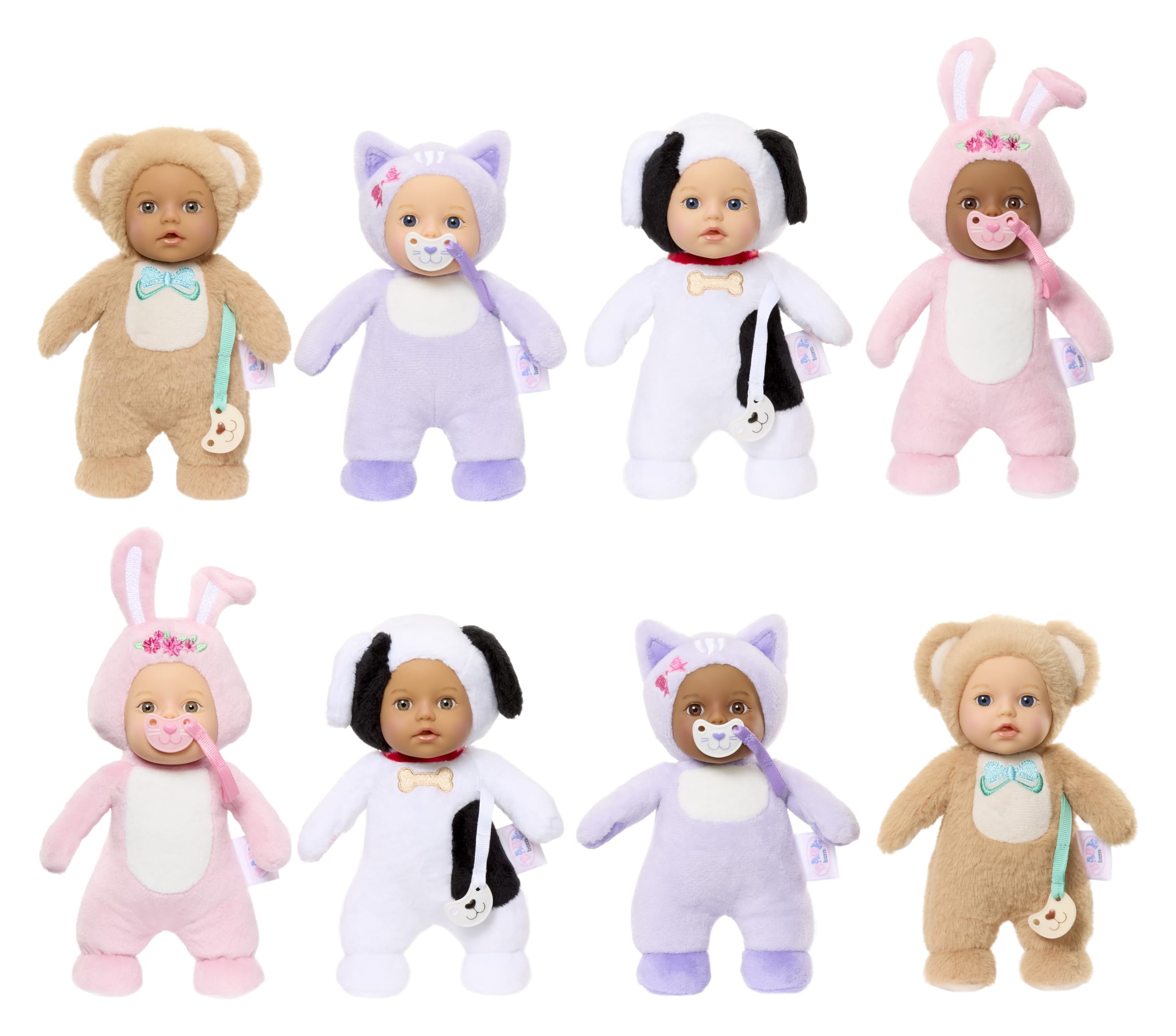 Baby Born Cozy Cuties Soft Baby Doll- Bunny with Brown Eyes, Plush Baby Doll for Newborn Babies Ages 0 & Up - Image 6