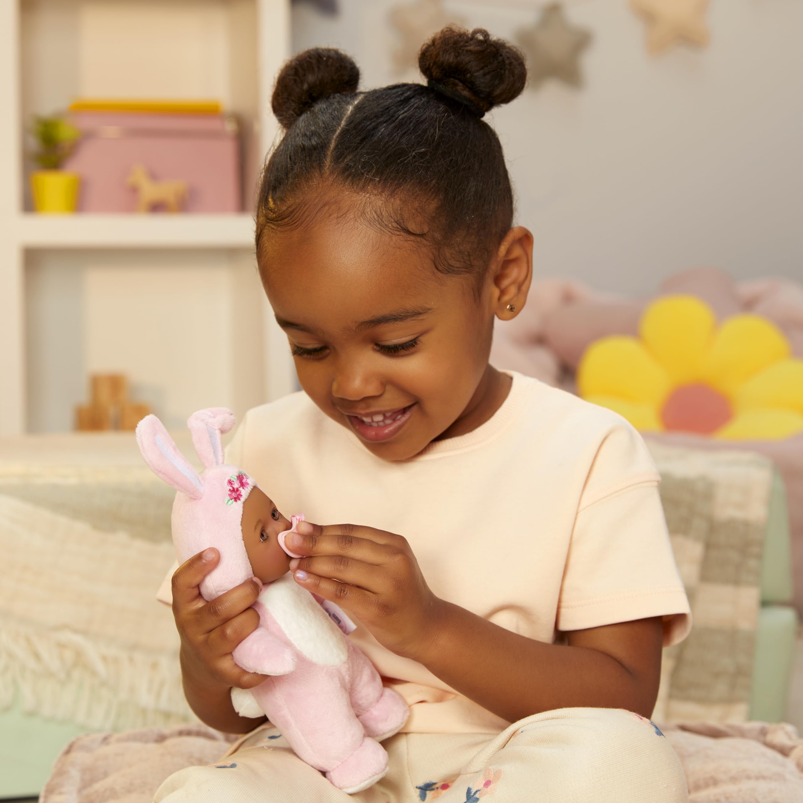 Baby Born Cozy Cuties Soft Baby Doll- Bunny with Brown Eyes, Plush Baby Doll for Newborn Babies Ages 0 & Up - Image 4