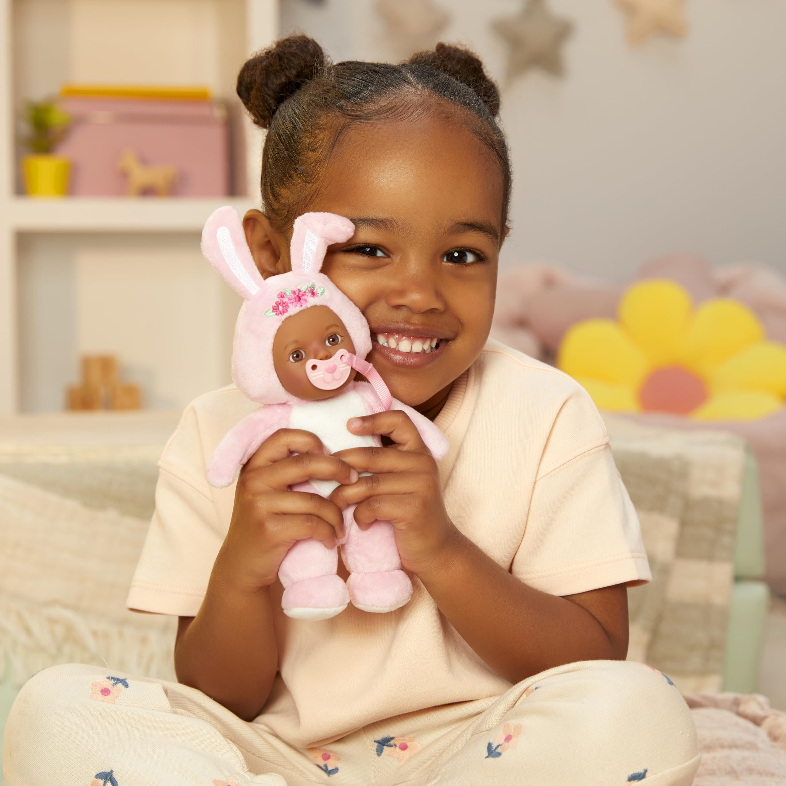 Baby Born Cozy Cuties Soft Baby Doll- Bunny with Brown Eyes, Plush Baby Doll for Newborn Babies Ages 0 & Up - Image 5