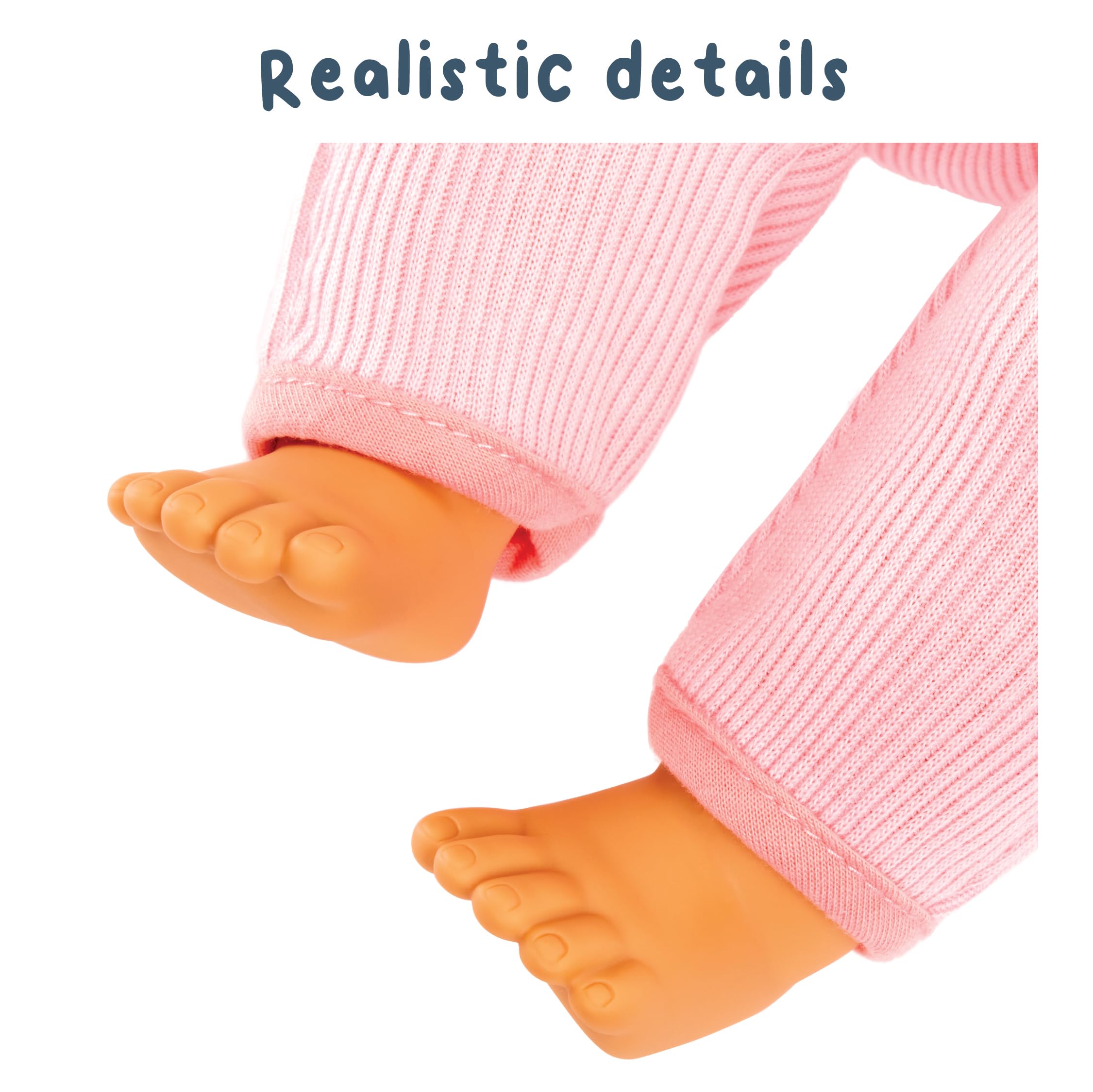 Baby Born My First Baby Ava - Light Brown Eyes: Realistic Soft-Bodied Doll for Kids Ages 1 & Up, Eyes Open & Close, Doll with Bottle - Image 6