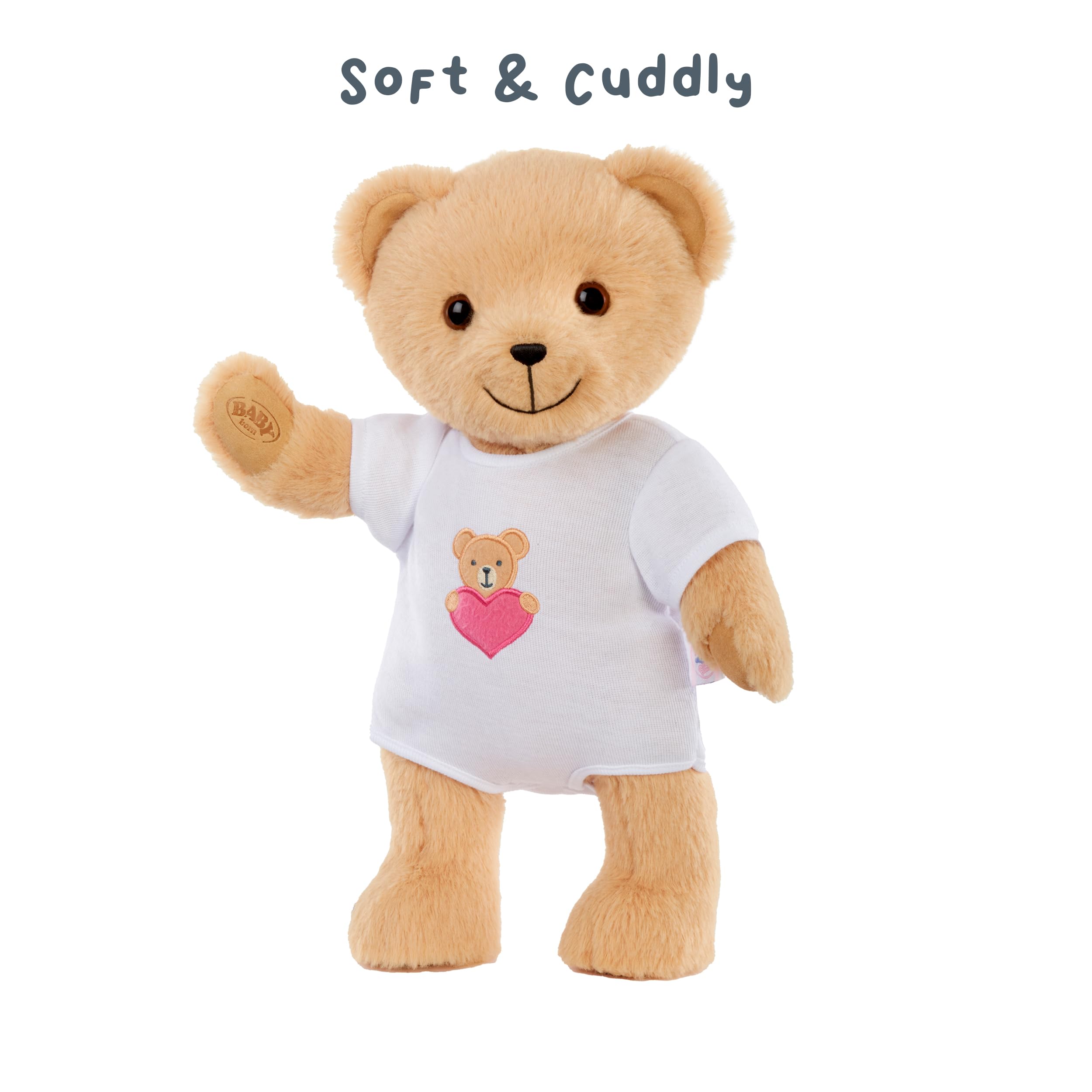 Baby Born My Teddy Bear - Soft and Cuddly, Posable, Removable Outfit - Image 3