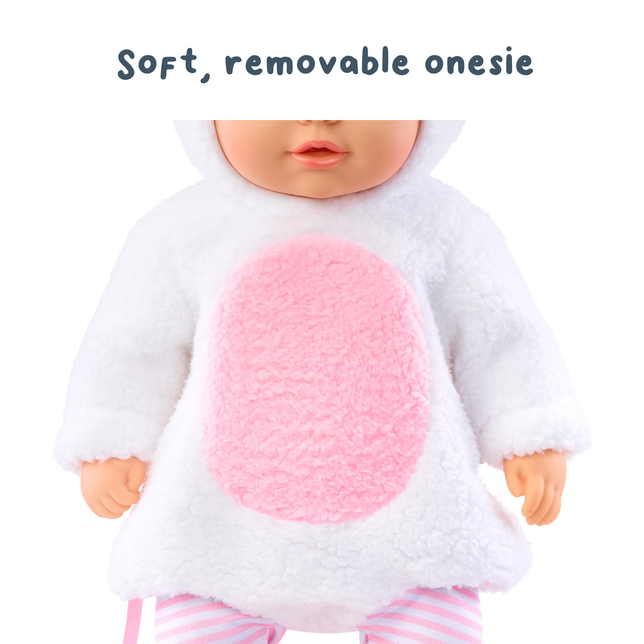 Baby Born My Unicorn Baby Doll Annabell - Plush Unicorn Onesie, Blue Eyes: Realistic Features for Kids Ages 3 & Up, Soothes & Comforts, Eyes Open & Close - Image 6