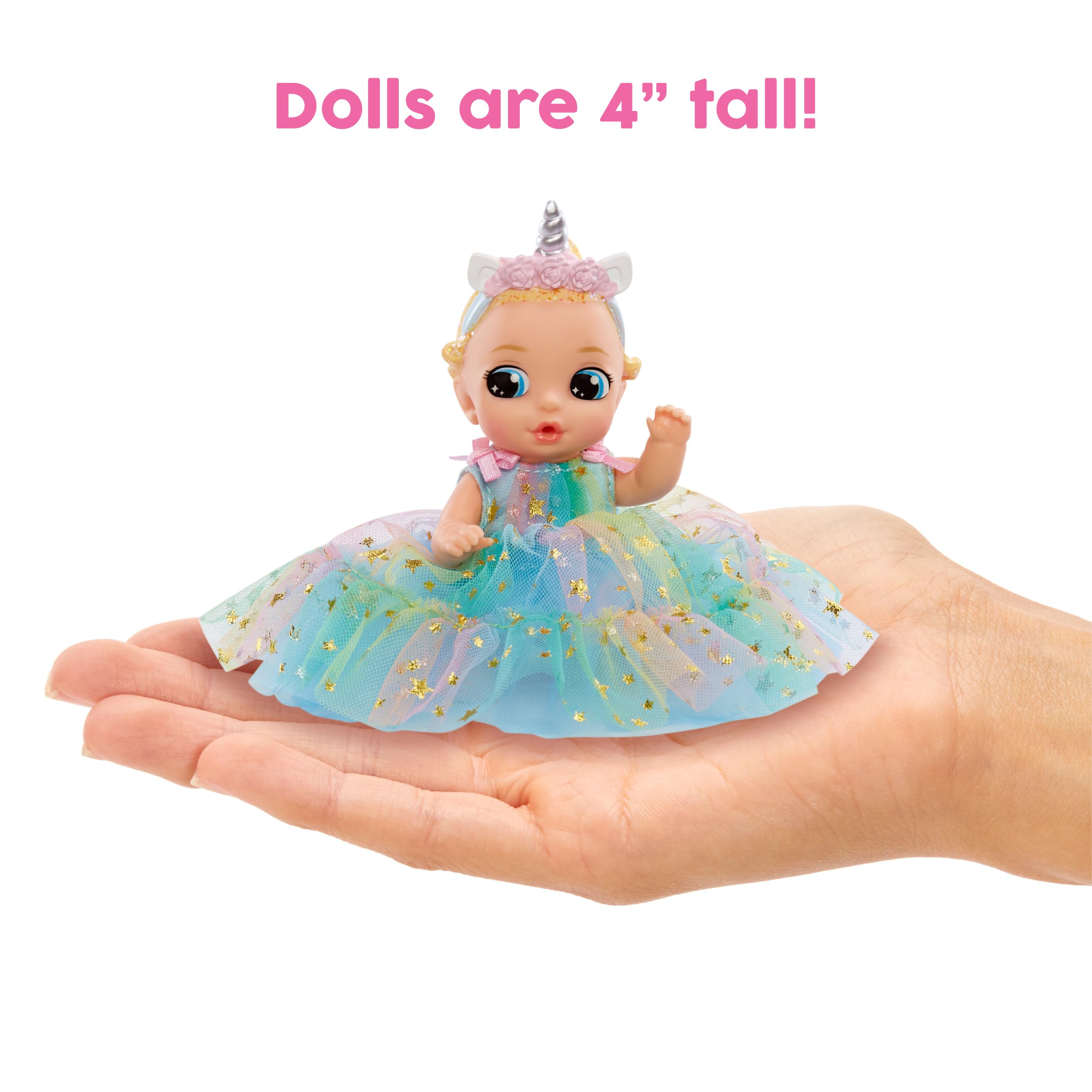 BABY born Surprise Small Dolls Series 10 - Fantasy Tales, Unwrap Collectible Baby Doll with 3 Water Surprises, Fantasy-Themed Dress, Color Change Diaper, Storybook Packaging, For Kids Ages 4+ - Image 3