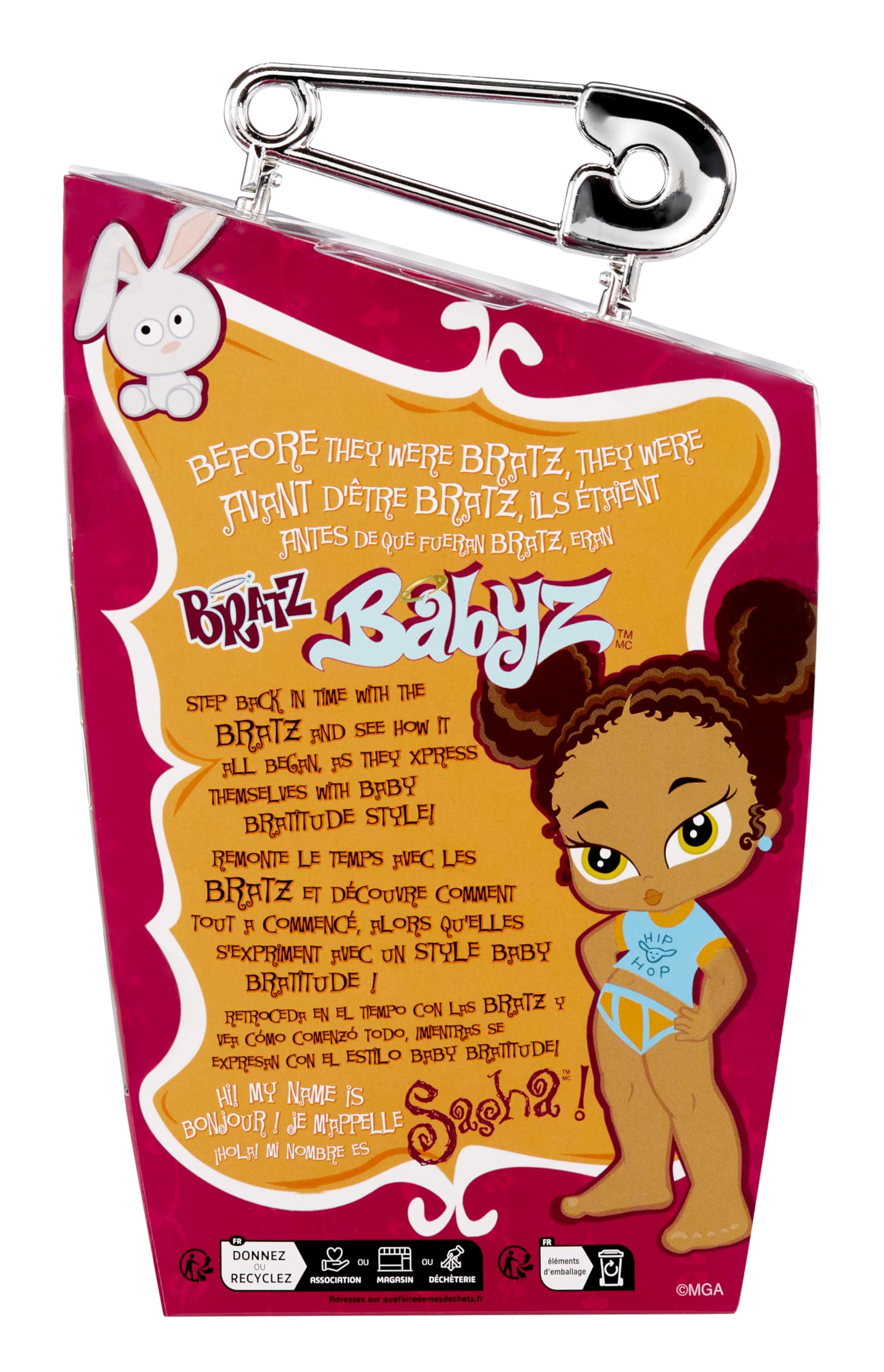 Bratz Babyz Sasha Collectible Fashion Doll with Real Fashions and Pet - Image 7