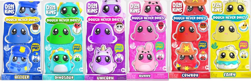 DohKins Fairy Single Pack Character - Dough Never Dries, Ages 2+ - Image 7