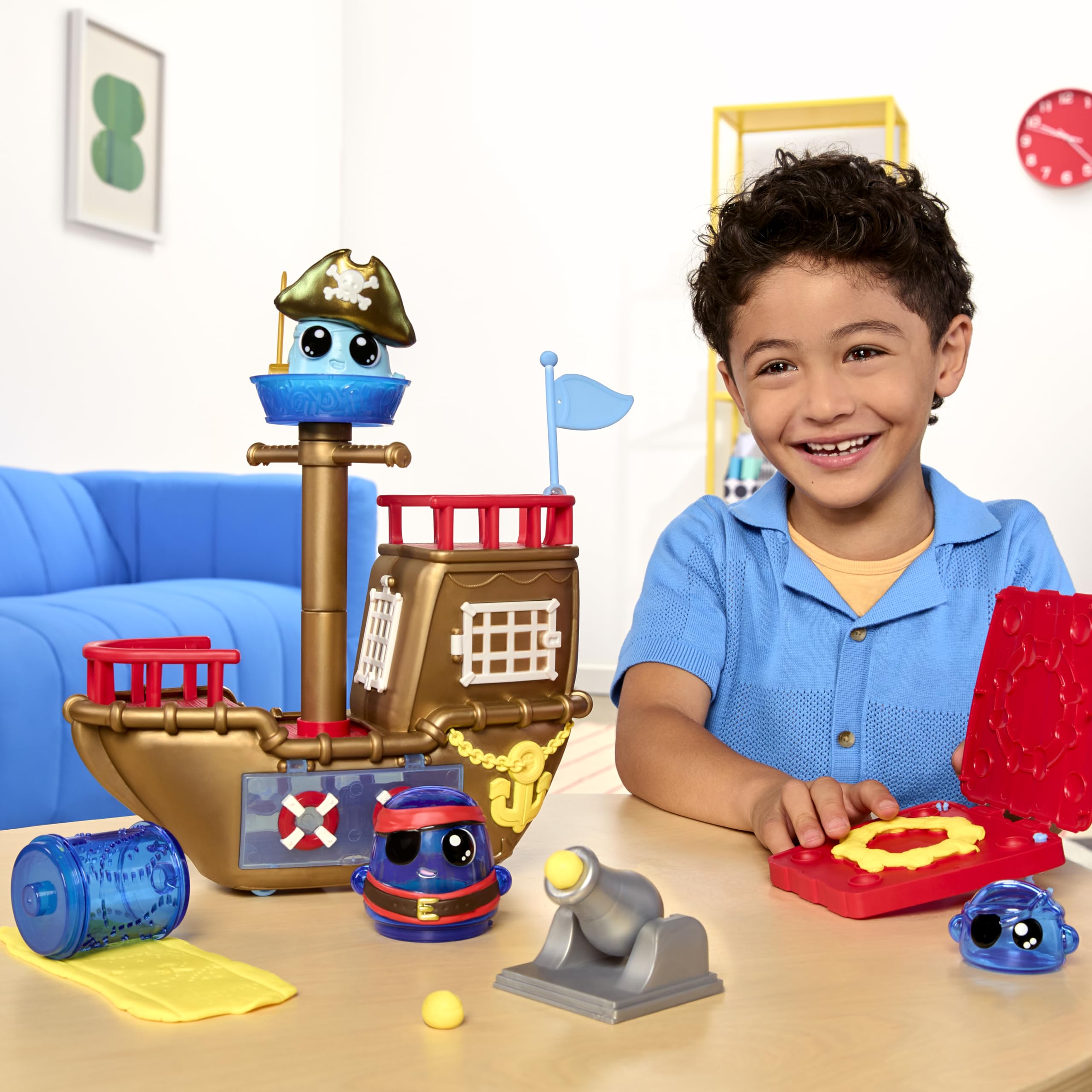 DohKins Pirate Ship Playset & Pirate - Dough Never Dries - Image 7