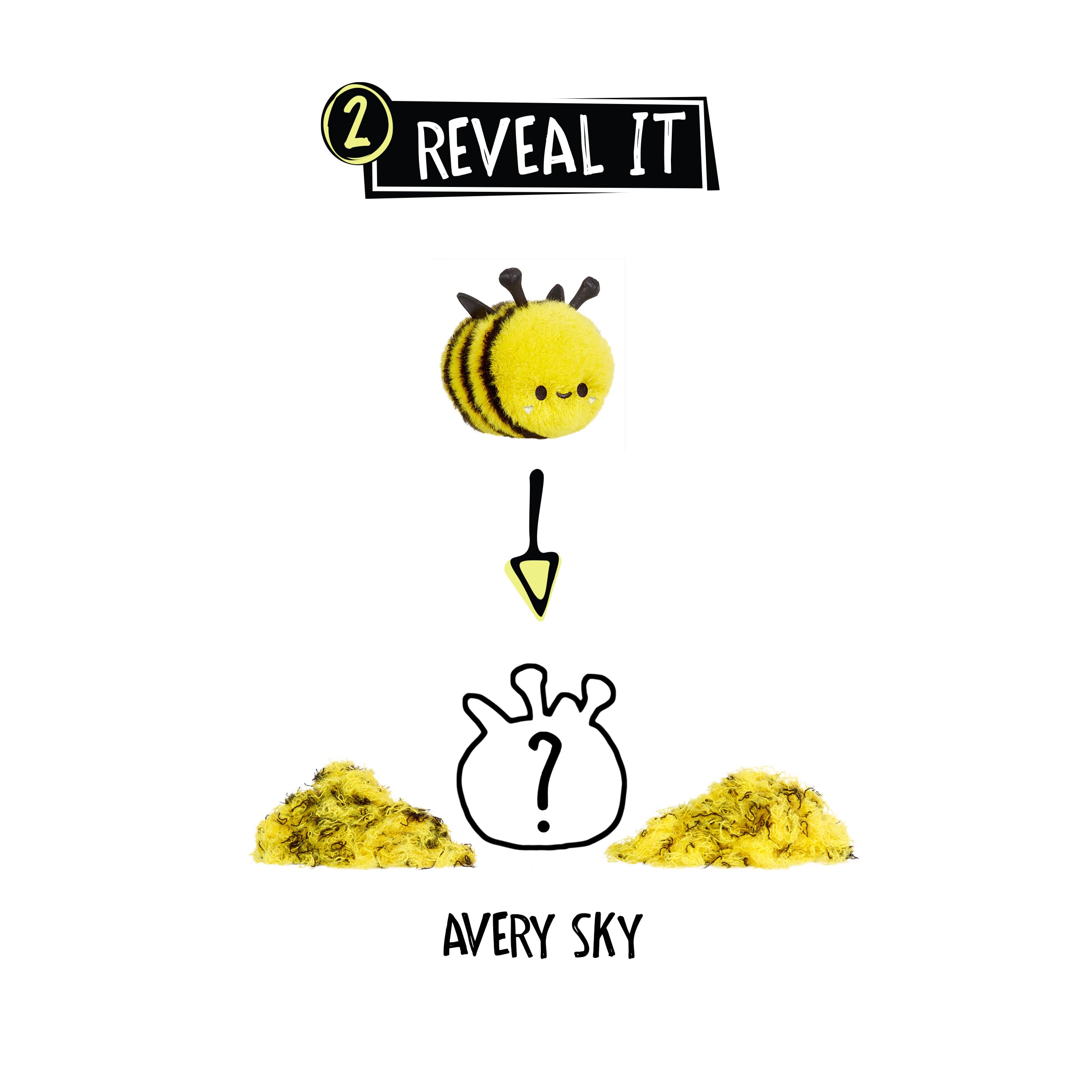 Fluffie Stuffiez Bee Small Collectible Feature Plush - Surprise Reveal Unboxing Huggable Tactile Play Fidget DIY Ultra Soft Fluff - Image 4