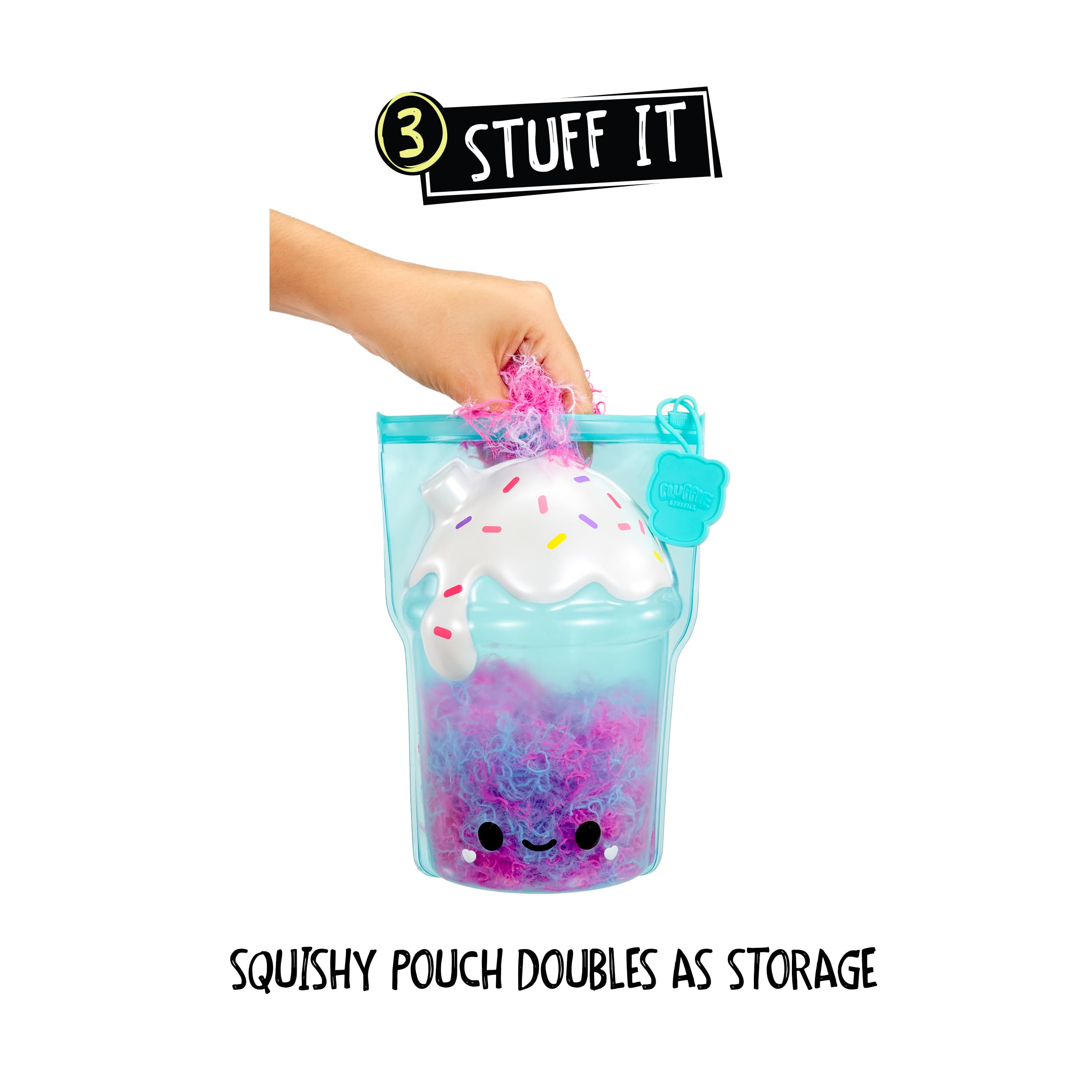 Fluffie Stuffiez Boba Drink Small Collectible Feature Plush - Surprise Reveal Unboxing Huggable Tactile Play Fidget DIY Ultra Soft Fluff - Image 4