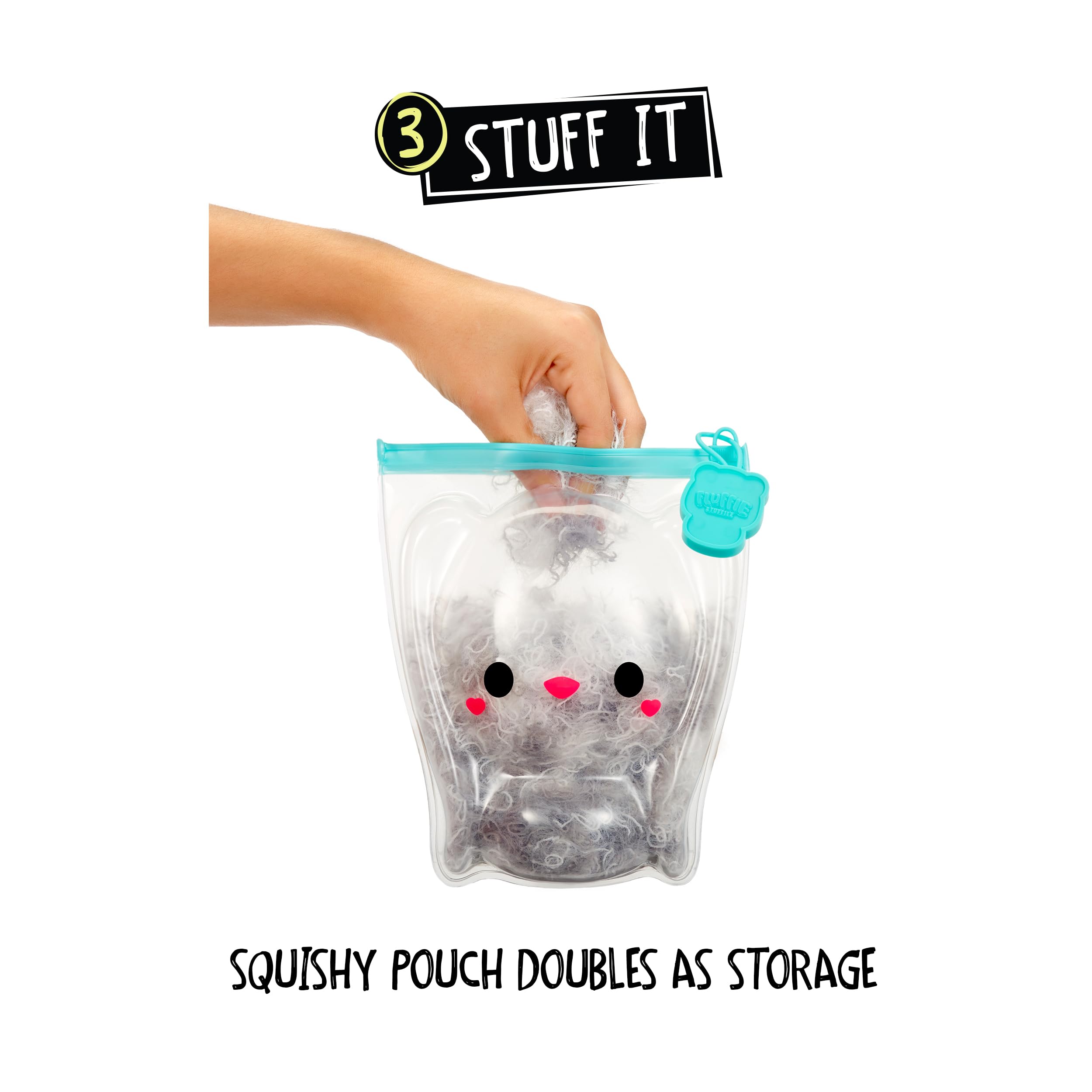 Fluffie Stuffiez Bunny Small Collectible Feature Plush - Surprise Reveal Unboxing Huggable Tactile Play Fidget DIY Ultra Soft Fluff - Image 5