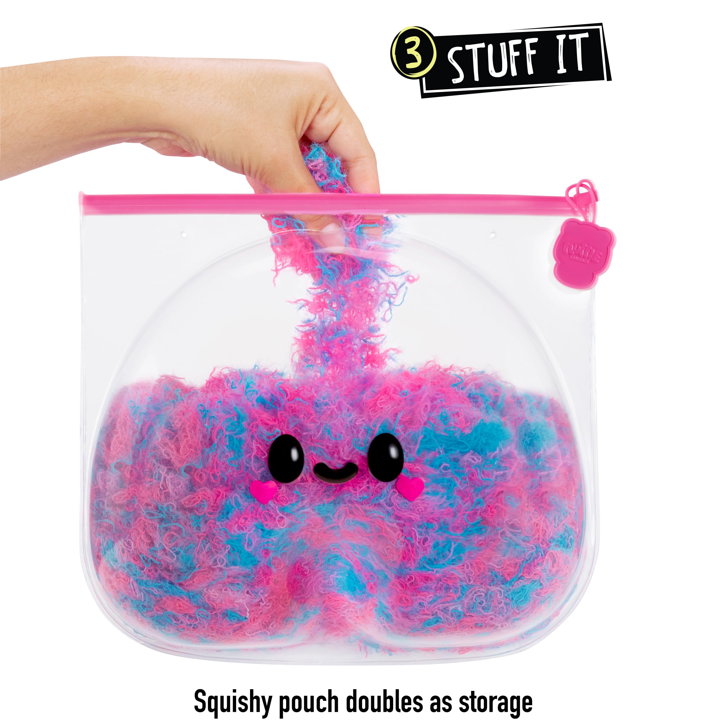 Fluffie Stuffiez Rainbow Large Collectible Feature Plush 11" - Surprise Reveal Unboxing with Huggable ASMR Fidget DIY Fur Pulling, Ultra Soft Fluff - Image 6