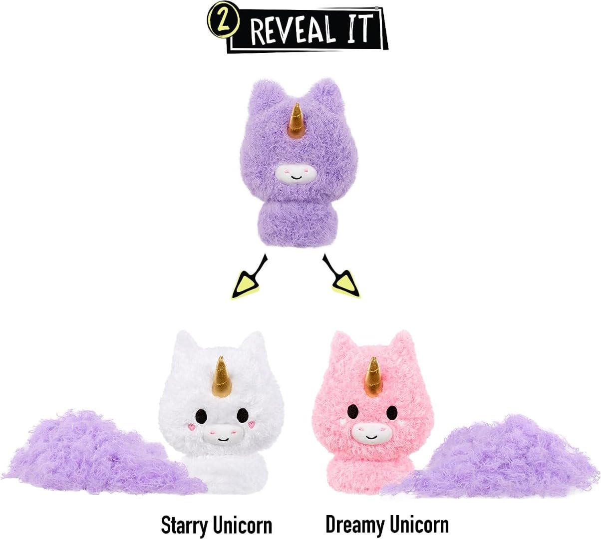 Fluffie Stuffiez Unicorn Small Collectible Feature Plush - Surprise Reveal Unboxing with Huggable ASMR Fidget DIY Fur Pulling, Ultra Soft Fluff - Image 4