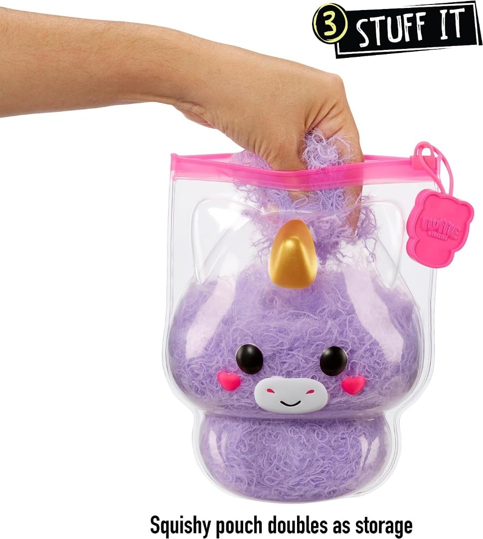 Fluffie Stuffiez Unicorn Small Collectible Feature Plush - Surprise Reveal Unboxing with Huggable ASMR Fidget DIY Fur Pulling, Ultra Soft Fluff - Image 5