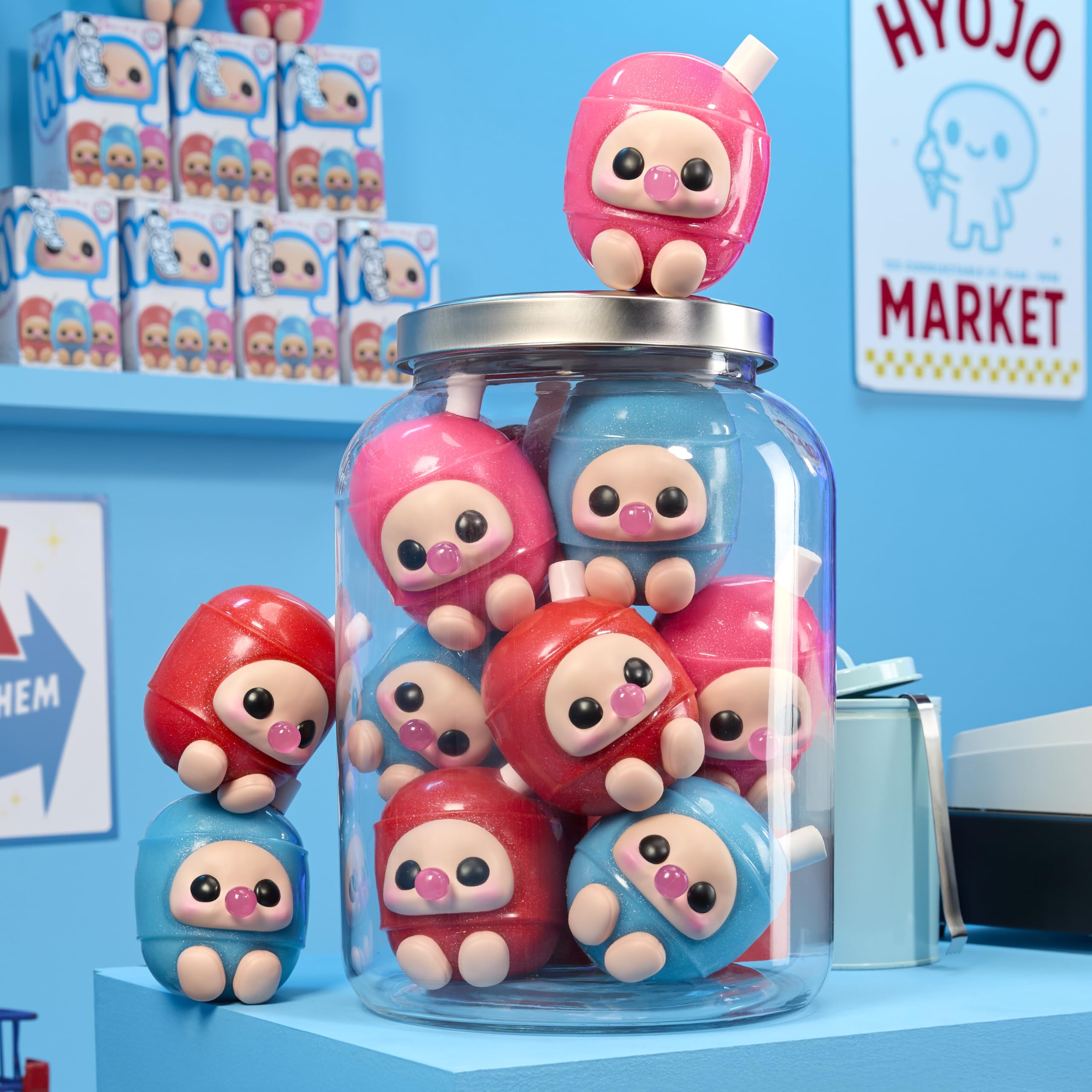 Hyojo Blow POP Series, Blind Box Collectible Plush, Limited Edition, 3 to Collect, Cherry, Watermelon & Blue Razz, Great Gift for All Ages - Image 9