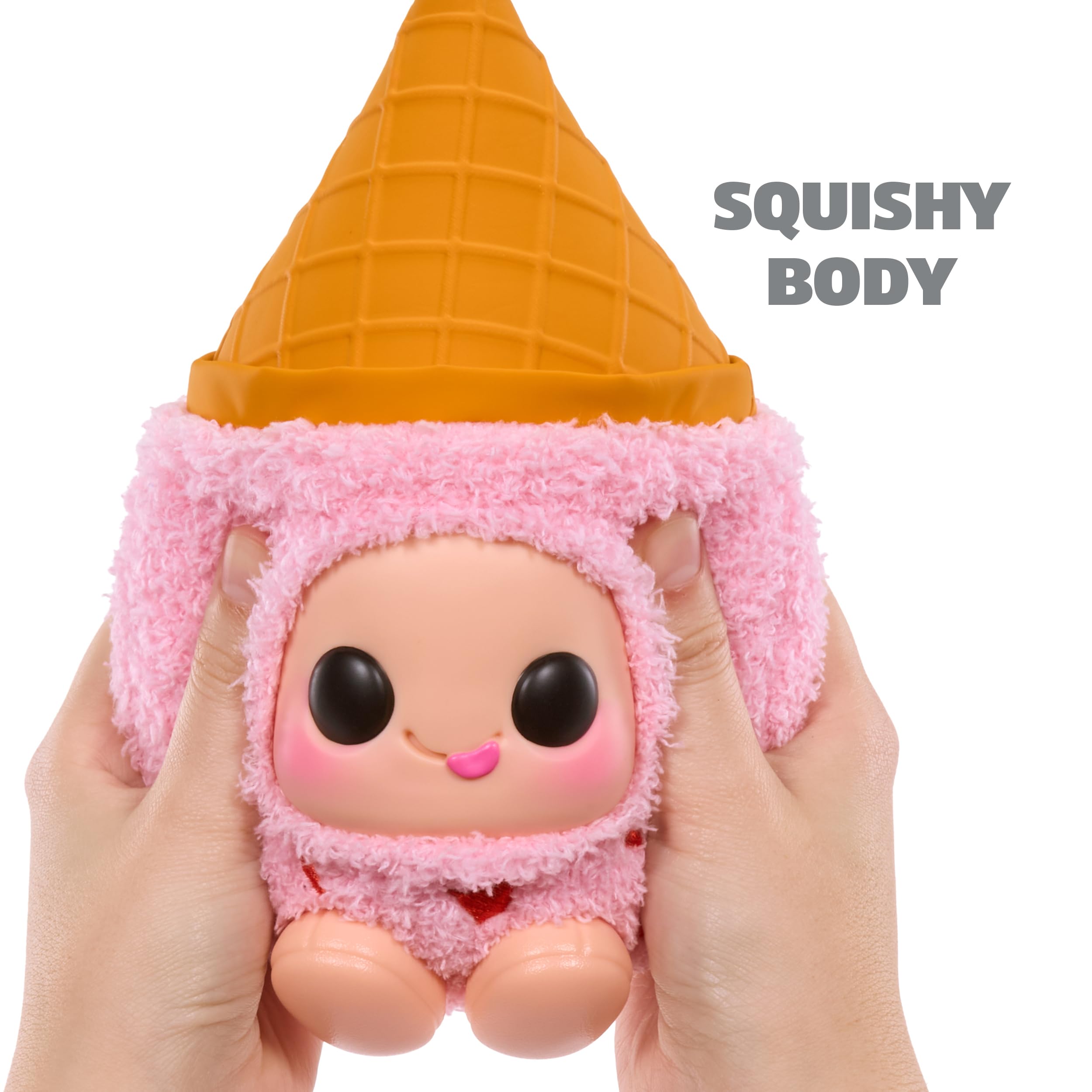 Hyojo Breyer’s Ice Cream Cone Series, Blind Box Collectible Plush, Limited Edition, 3 to Collect, Chocolate, Mint Chocolate Chip and Strawberry, Great Gift for All Ages - Image 5