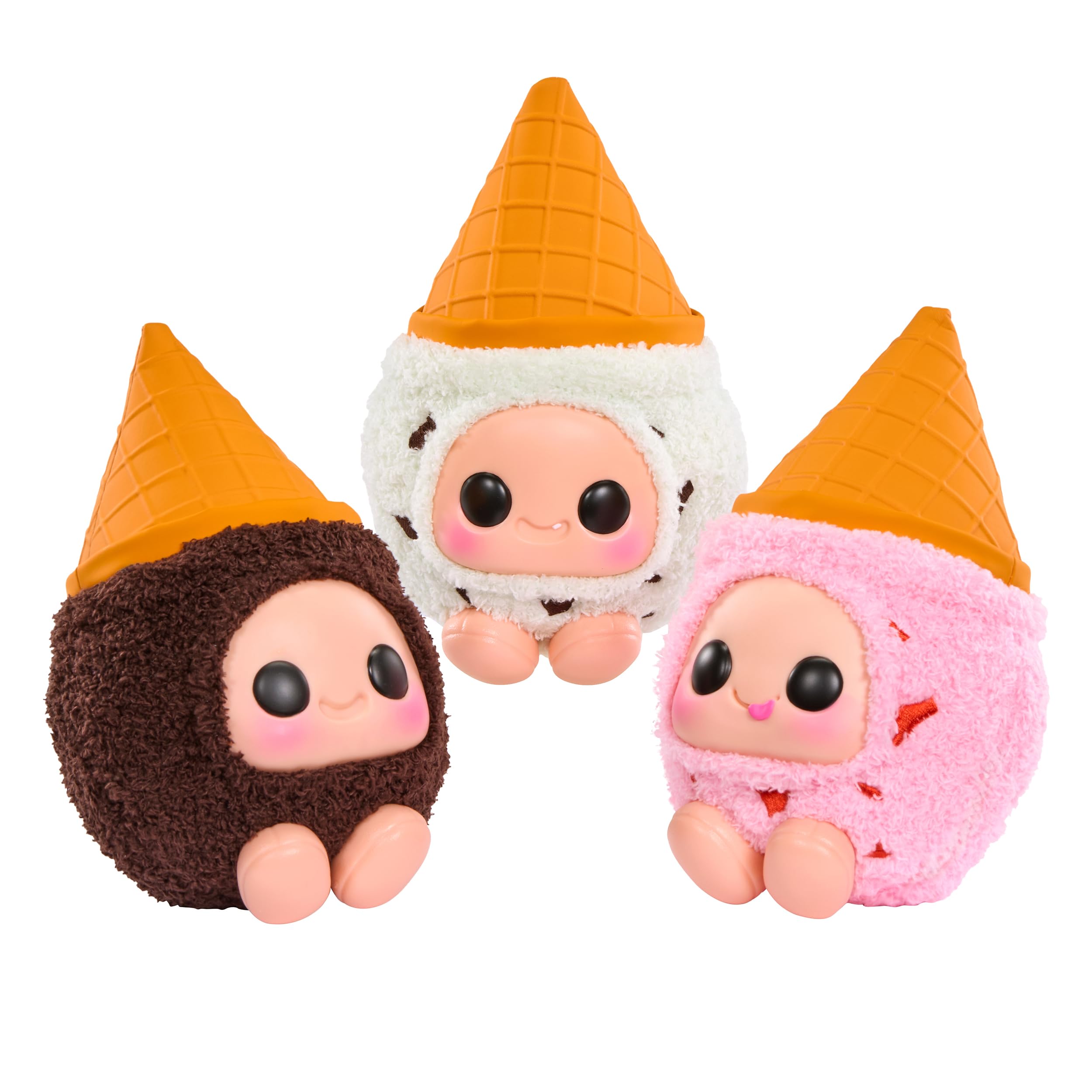 Hyojo Breyer’s Ice Cream Cone Series, Blind Box Collectible Plush, Limited Edition, 3 to Collect, Chocolate, Mint Chocolate Chip and Strawberry, Great Gift for All Ages - Image 9