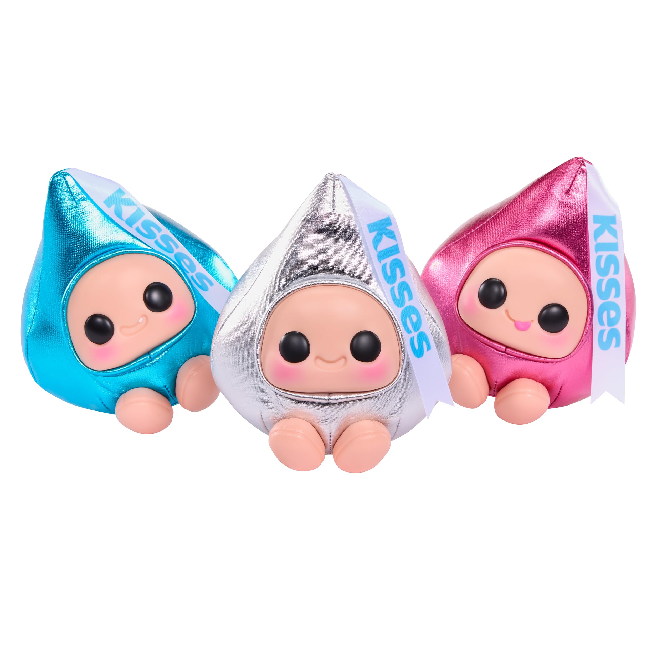 Hyojo Hershey’S Kisses Series, Blind Box Collectible Plush, Limited Edition Toy Gift for All Ages, 3 to Collect, Blue, Silver & Pink Foil - Image 9
