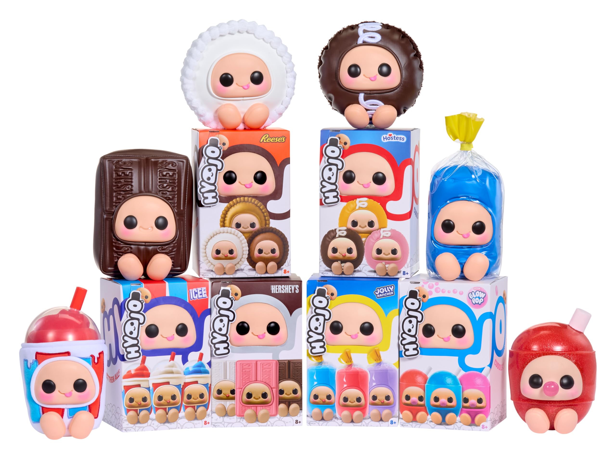 Hyojo Hostess Cupcake Series, Blind Box Collectible Plush, Limited Edition, 3 to Collect, Chocolate, Strawberry & Orange, Great Gift for All Ages - Image 8