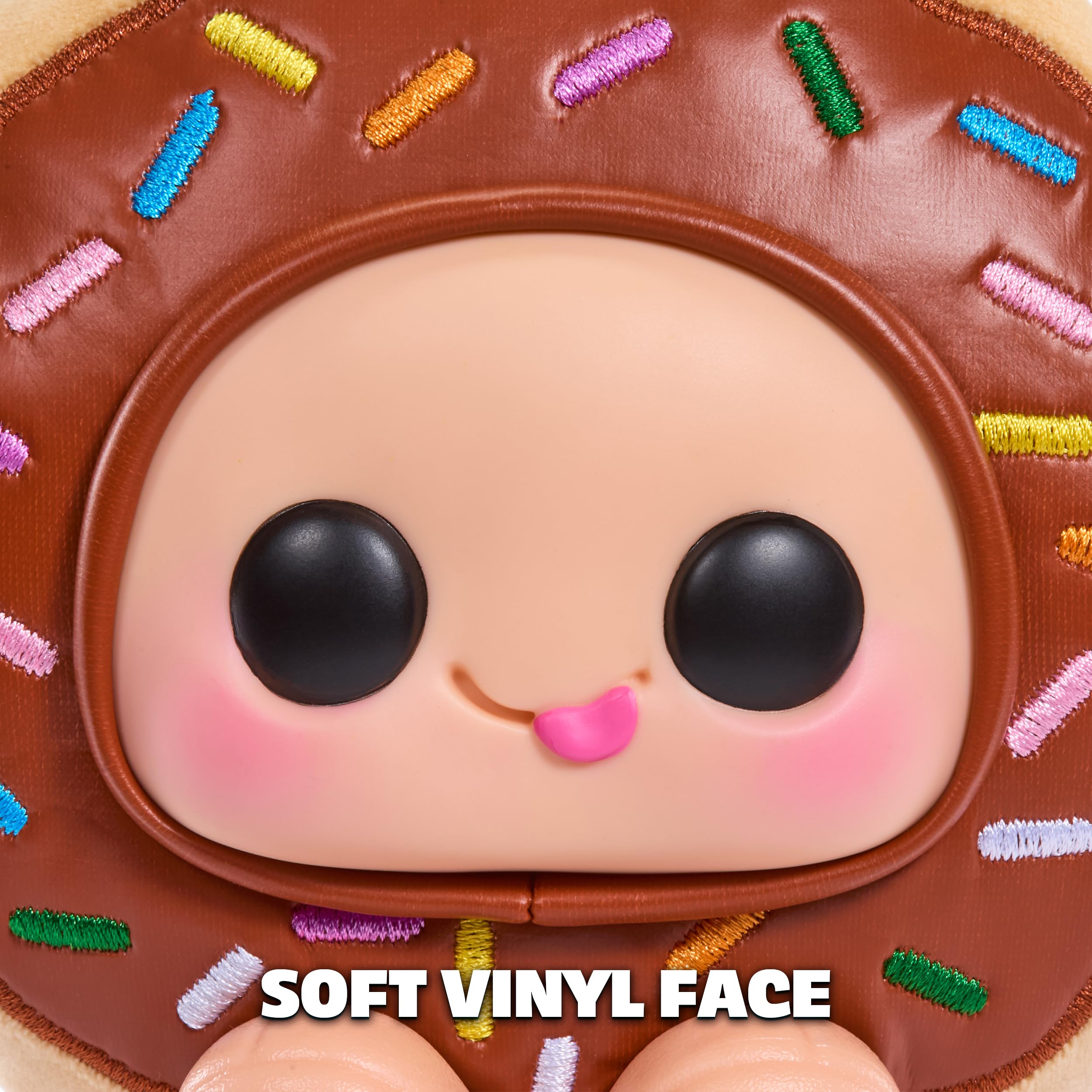 Hyojo Krispy Kreme Doughnuts Series, Blind Box Collectible Plush, Limited Edition Toy Gift for All Ages, 3 to Collect, Chocolate & Strawberry Iced, and Original Glazed with a Signature Hat - Image 6