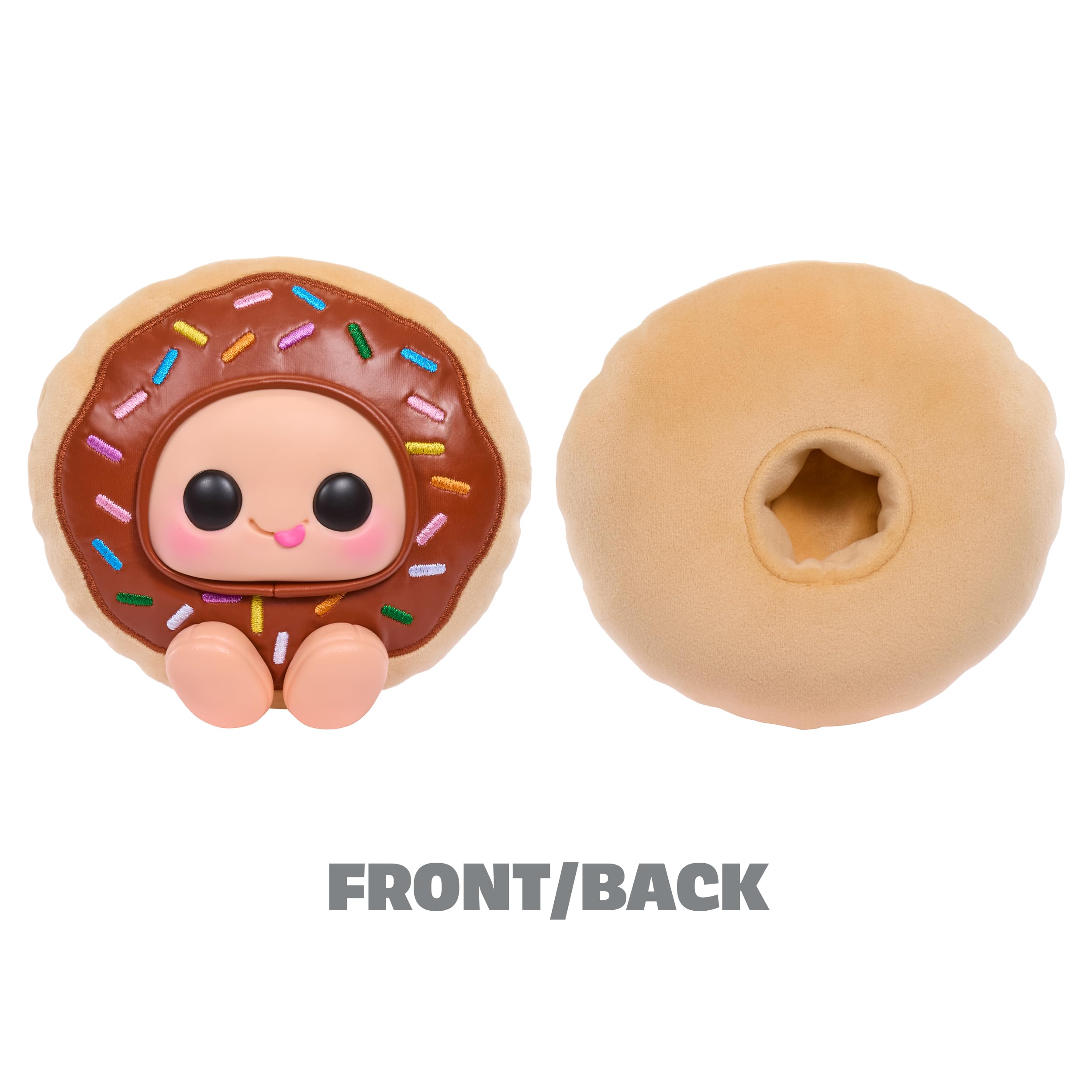 Hyojo Krispy Kreme Doughnuts Series, Blind Box Collectible Plush, Limited Edition Toy Gift for All Ages, 3 to Collect, Chocolate & Strawberry Iced, and Original Glazed with a Signature Hat - Image 8