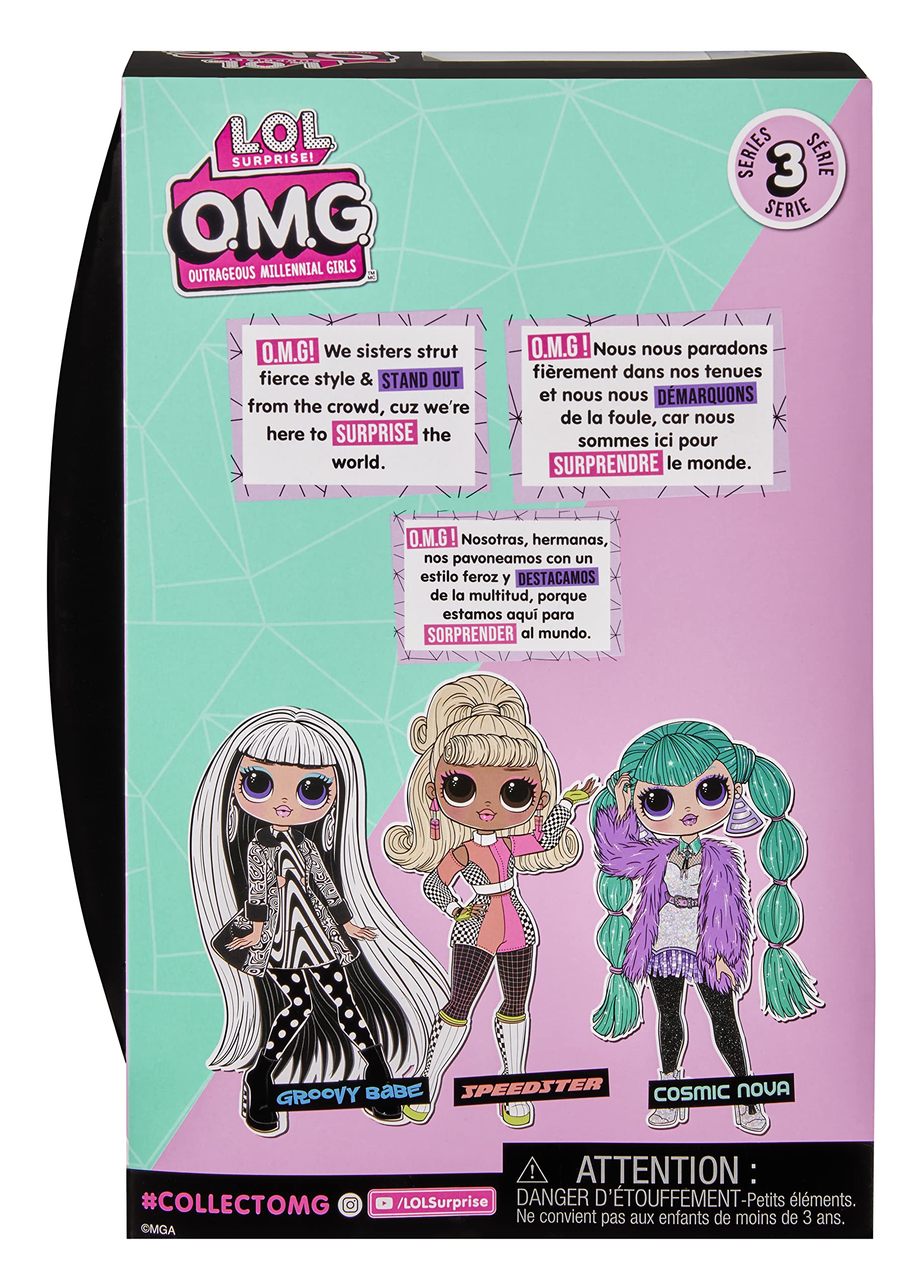 L.O.L. Surprise! O.M.G. Cosmic Nova Fashion Doll with Multiple Surprises and Fabulous Accessories – Great Gift for Kids Ages 4+ - Image 8
