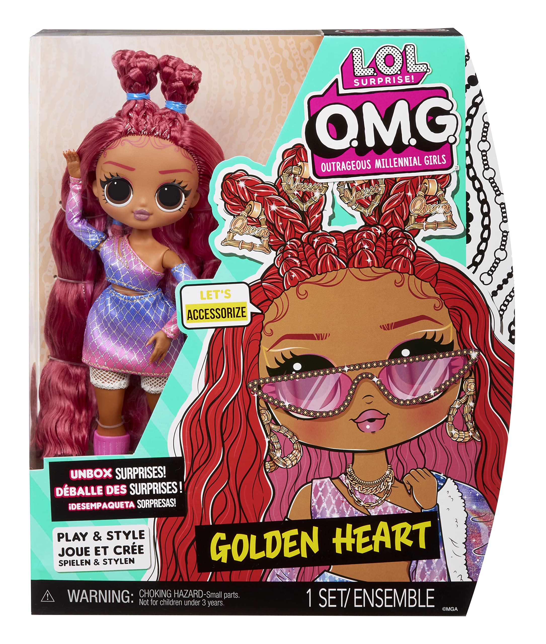 L.O.L. Surprise! O.M.G. Golden Heart Fashion Doll with Multiple Surprises and Fabulous Accessories – Great Gift for Kids Ages 4+ - Image 6