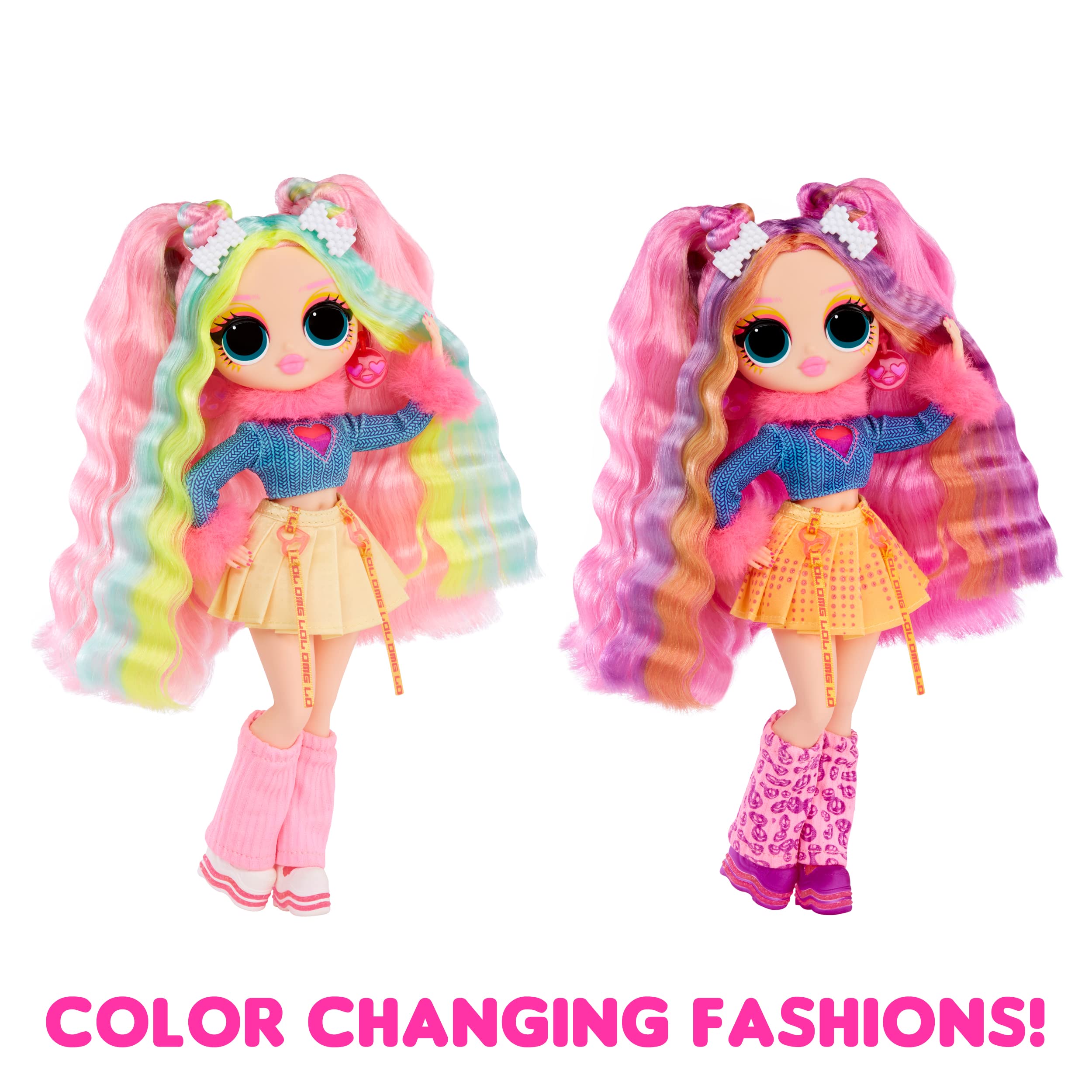 L.O.L. Surprise! OMG Sunshine Color Change Bubblegum DJ Fashion Doll with Color Changing Hair and Fashions and Multiple Surprises – Great Gift for Kids Ages 4+ - Image 3