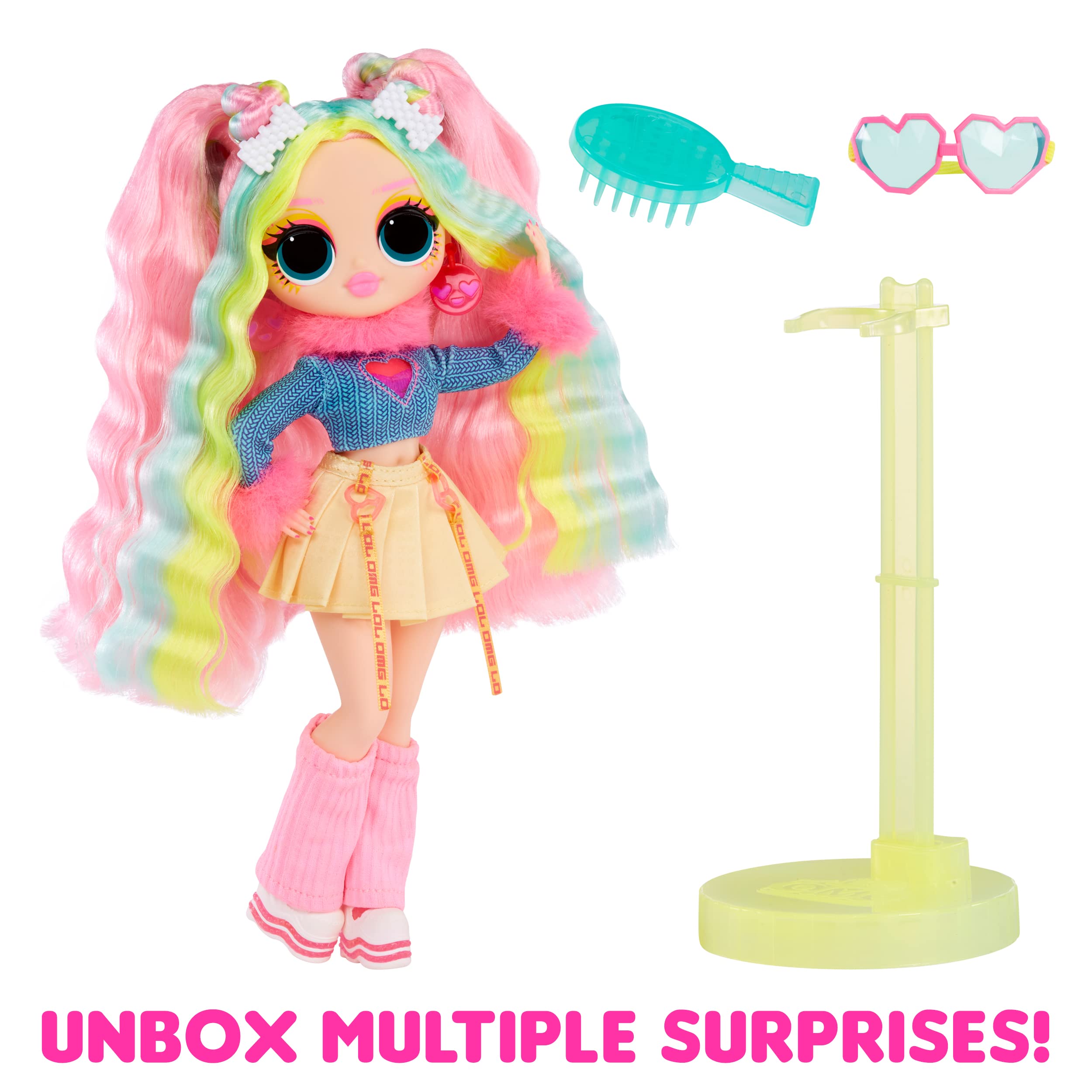 L.O.L. Surprise! OMG Sunshine Color Change Bubblegum DJ Fashion Doll with Color Changing Hair and Fashions and Multiple Surprises – Great Gift for Kids Ages 4+ - Image 5