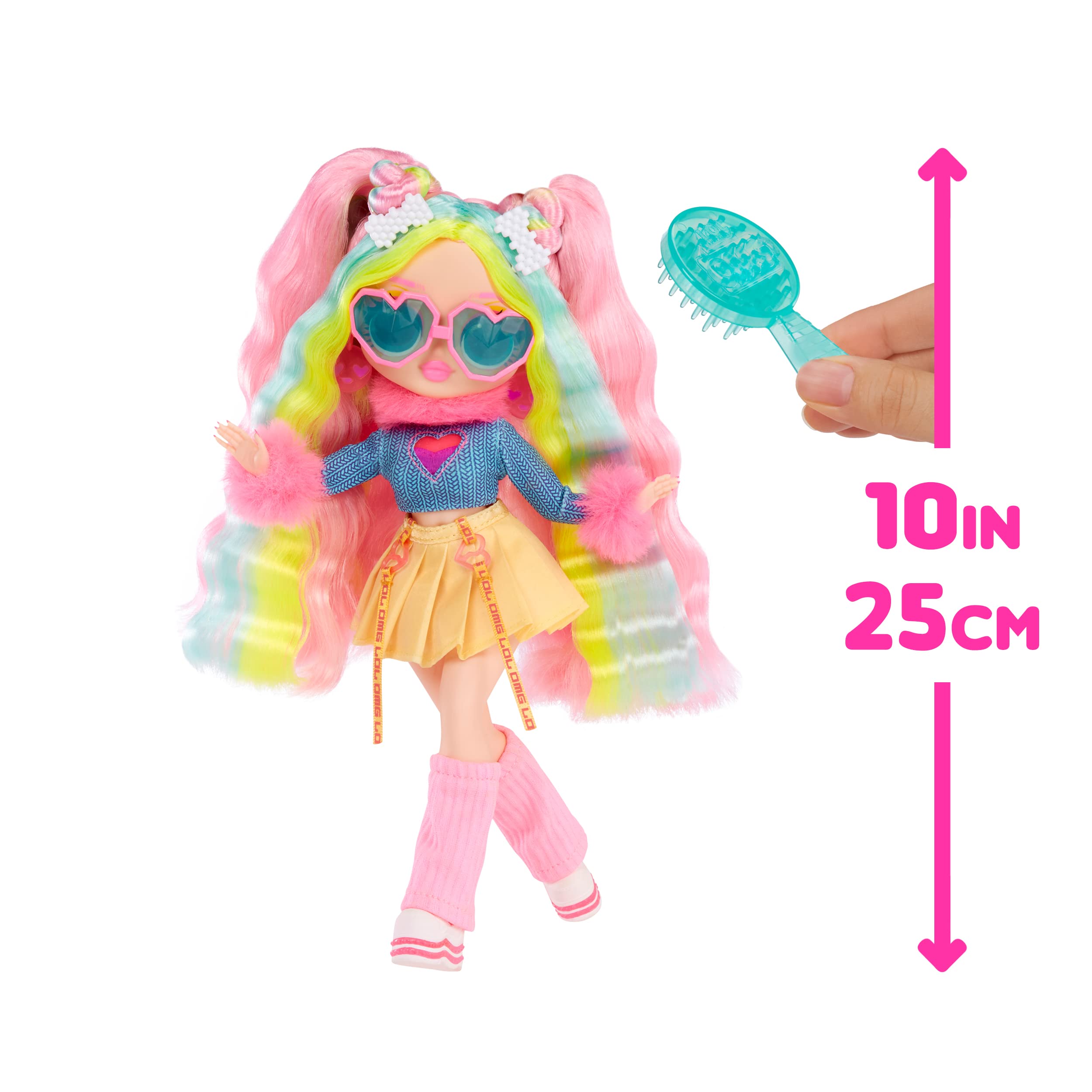 L.O.L. Surprise! OMG Sunshine Color Change Bubblegum DJ Fashion Doll with Color Changing Hair and Fashions and Multiple Surprises – Great Gift for Kids Ages 4+ - Image 6