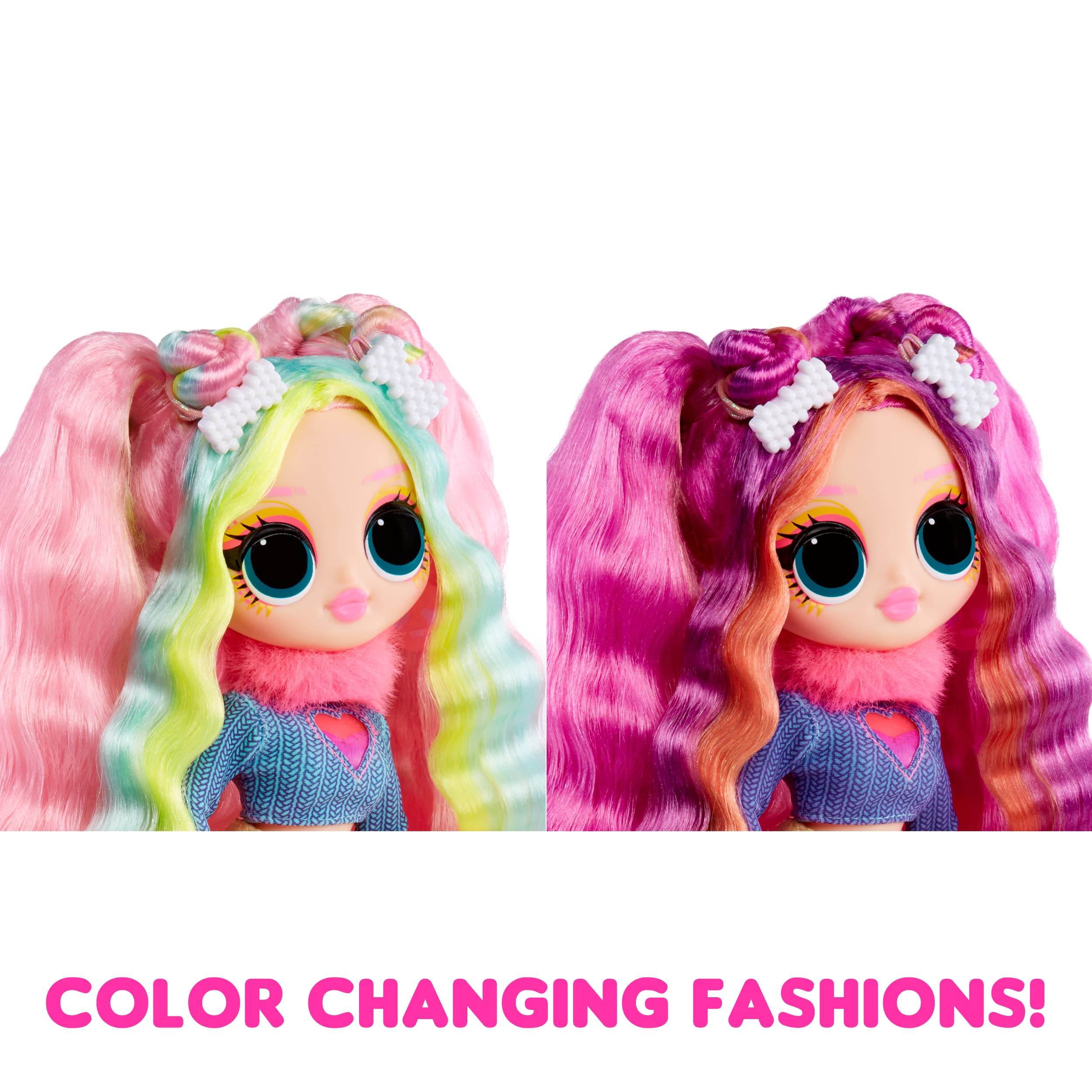L.O.L. Surprise! OMG Sunshine Color Change Bubblegum DJ Fashion Doll with Color Changing Hair and Fashions and Multiple Surprises – Great Gift for Kids Ages 4+ - Image 7