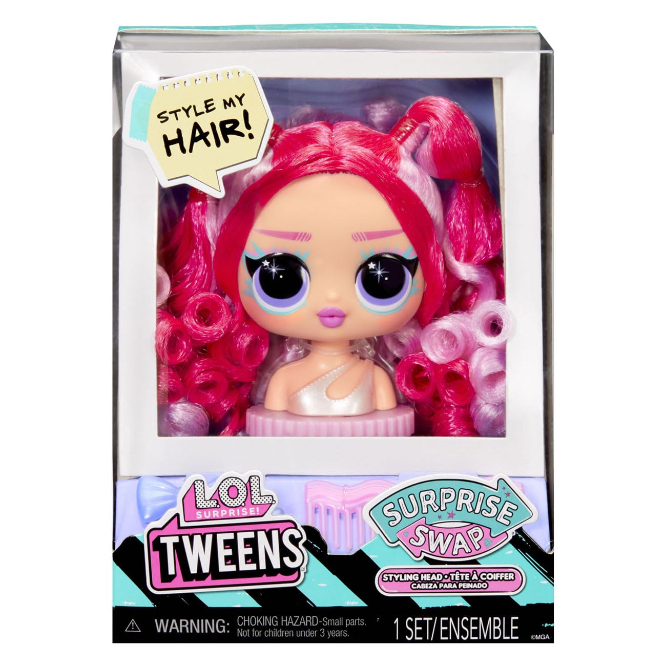 L.O.L. Surprise! Tweens Surprise Swap Styling Heads Including Fabulous Hair Accessories and Gorgeous Hair – Great Gift for Kids Ages 4+ (Assorted items) - Image 13