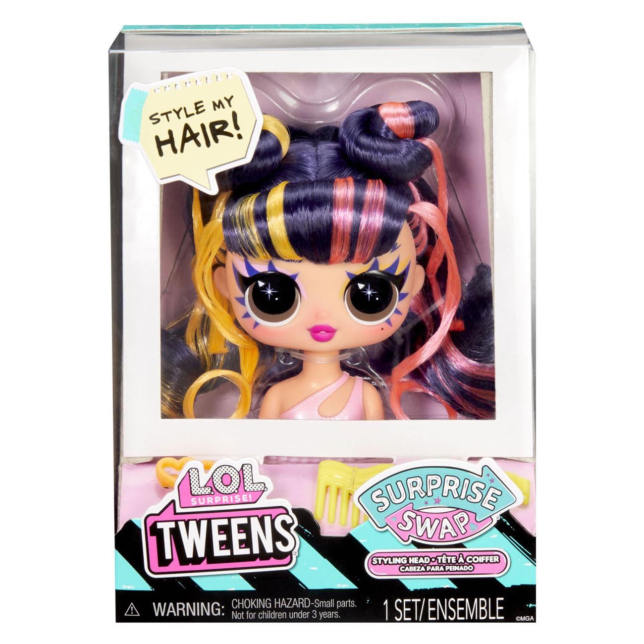 L.O.L. Surprise! Tweens Surprise Swap Styling Heads Including Fabulous Hair Accessories and Gorgeous Hair – Great Gift for Kids Ages 4+ (Assorted items) - Image 7