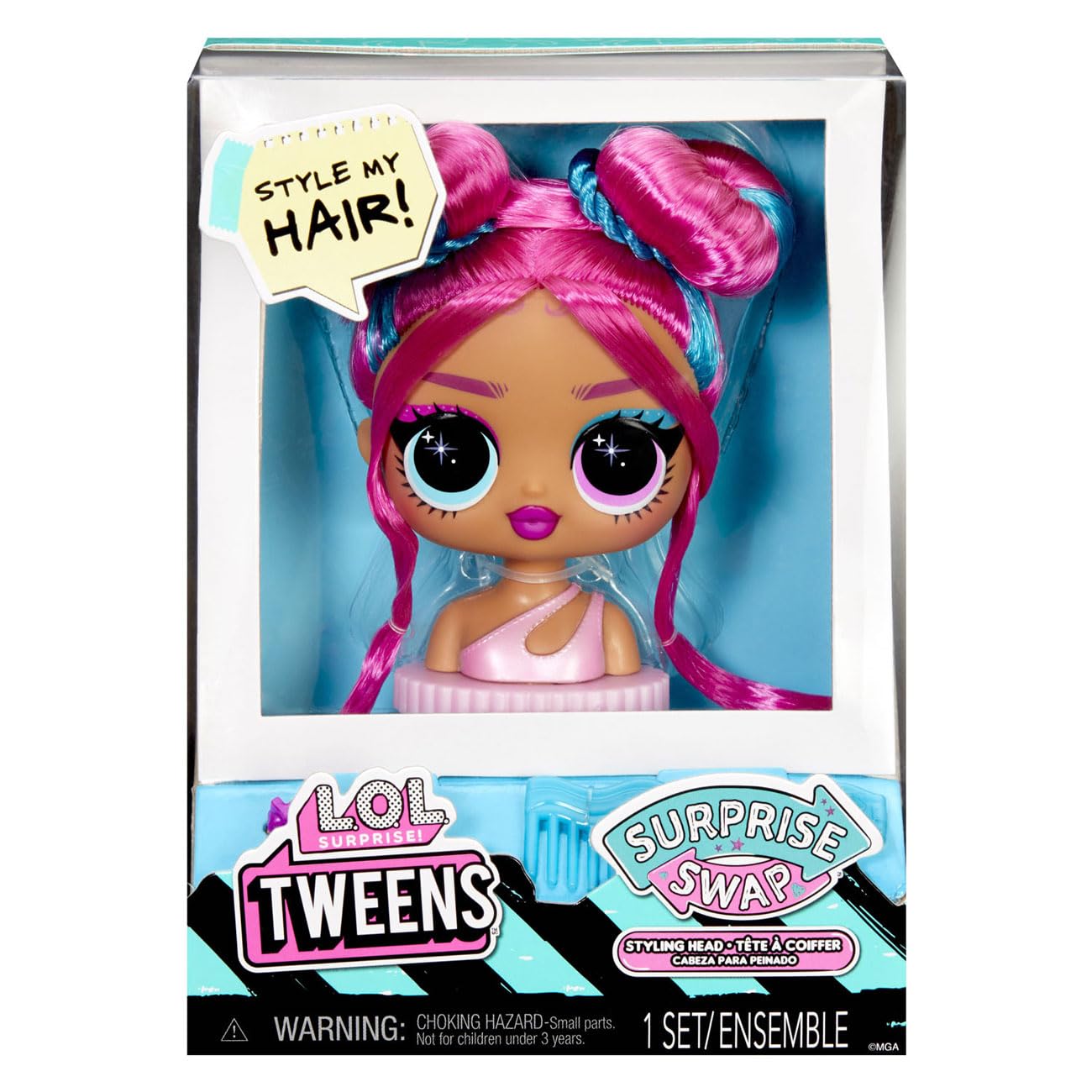 L.O.L. Surprise! Tweens Surprise Swap Styling Heads Including Fabulous Hair Accessories and Gorgeous Hair – Great Gift for Kids Ages 4+ (Assorted items) - Image 9