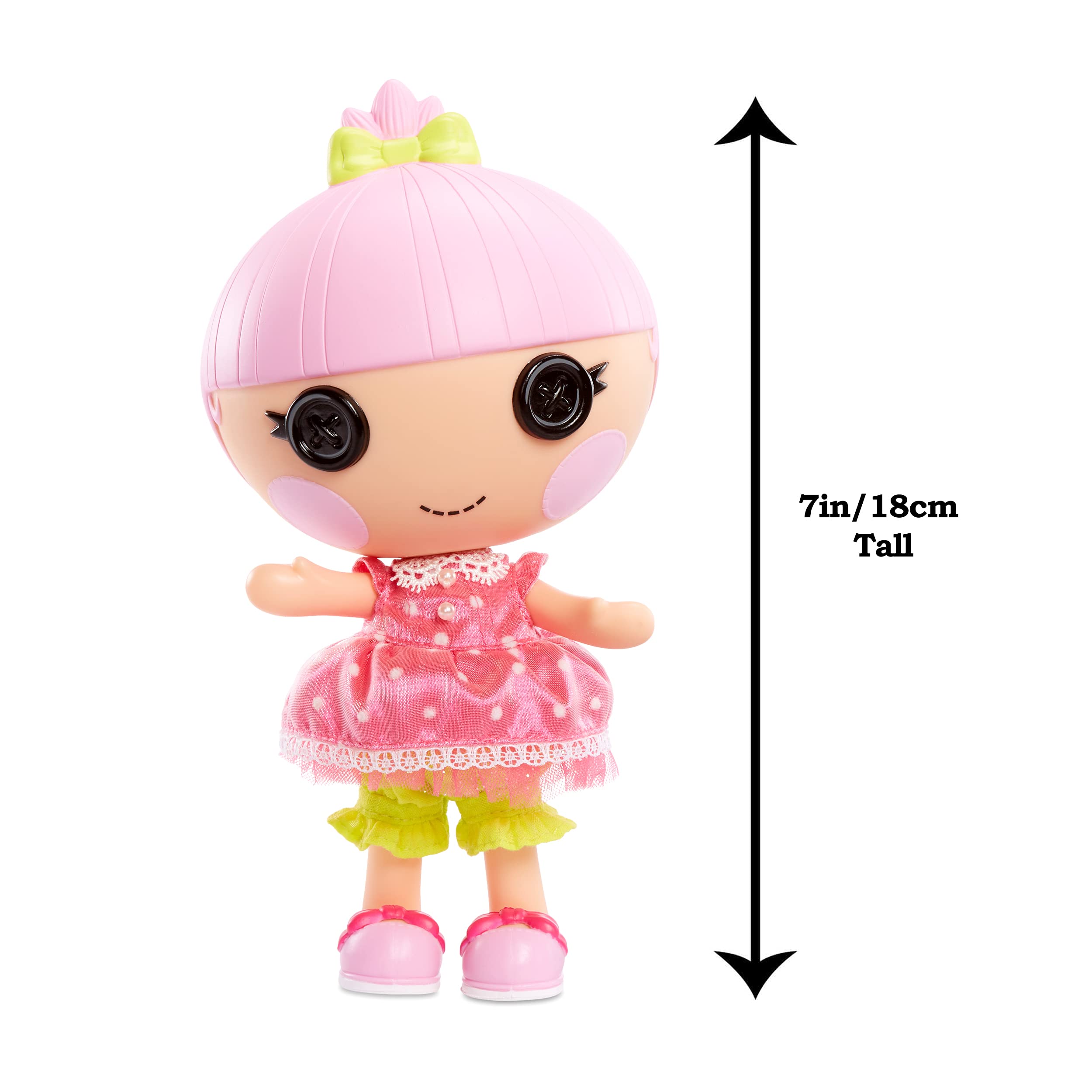 Lalaloopsy Littles Doll- Trinket Sparkles and Pet Yarn Ball Kitten, 7" Princess Doll with Pink Outfit & Accessories, Reusable House Playset- Gifts for Kids, Toys for Girls Ages 3 4 5+ to 103 Years Old - Image 4