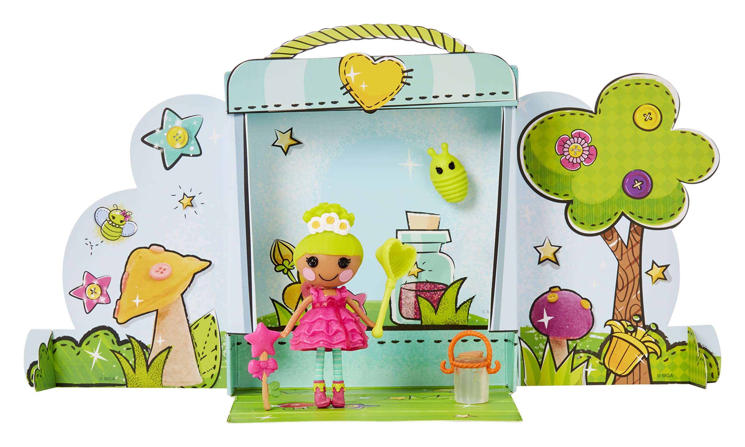 Lalaloopsy Mini Doll - Pix E. Flutters with Mini Pet Firefly, 3" Fairy Doll with Accessories, in Reusable House Package playset, for Ages 3-103,Multicolor,579052 - Image 3