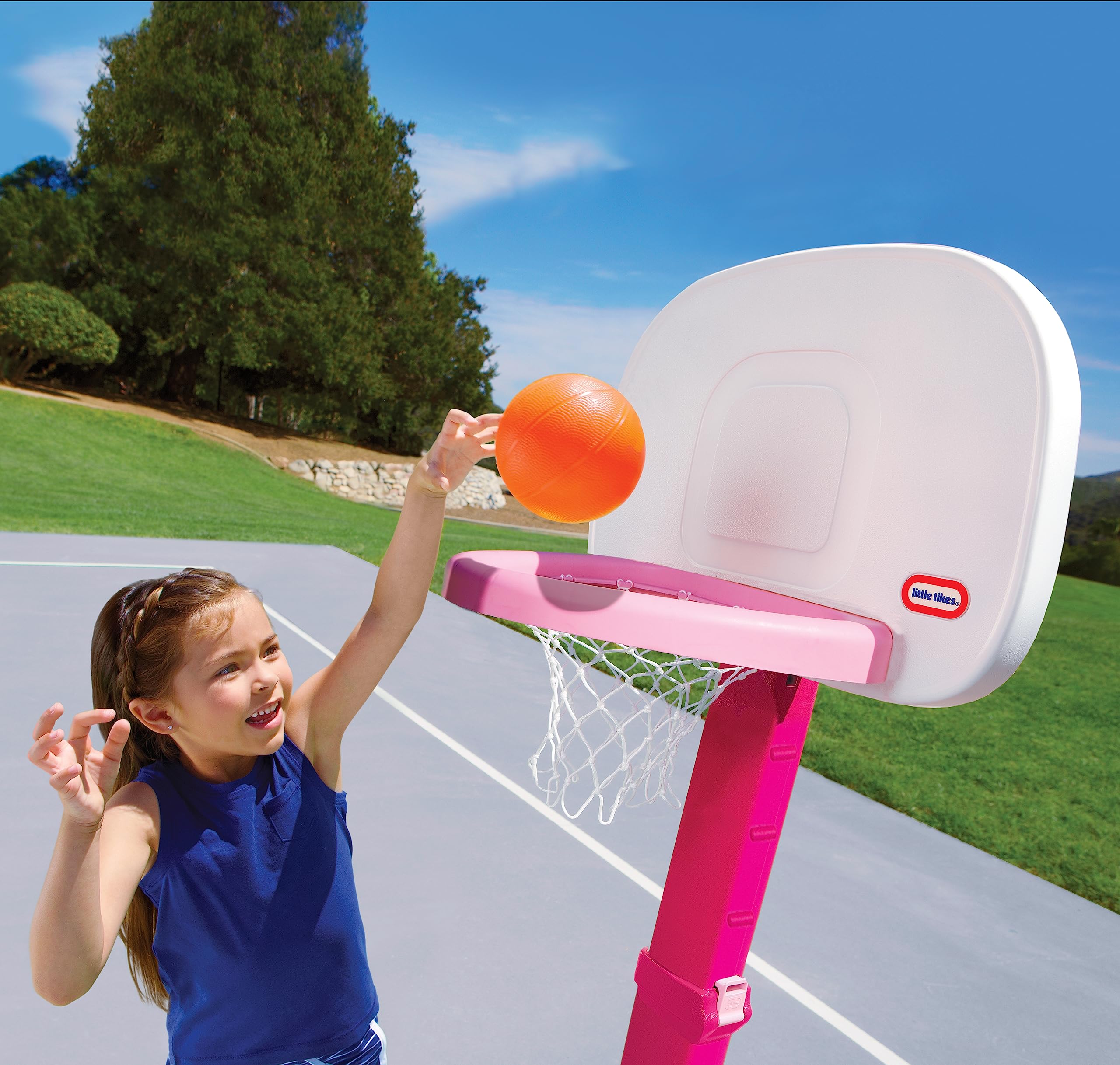 Little Tikes Easy Score Basketball Set, Pink- Amazon Exclusive 22.00 L x 23.75 W x 61.00 H Inches - Image 5