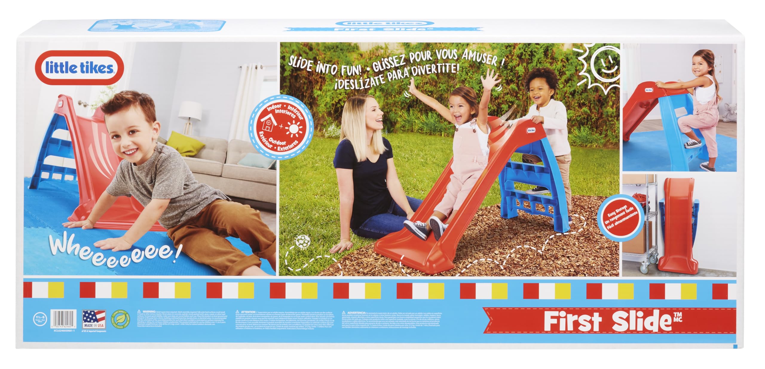 Little Tikes First Slide for Kids, Easy Set Up for Indoor Outdoor, Easy to Store, for Toddlers Ages 18 Months - 6 years - Image 8