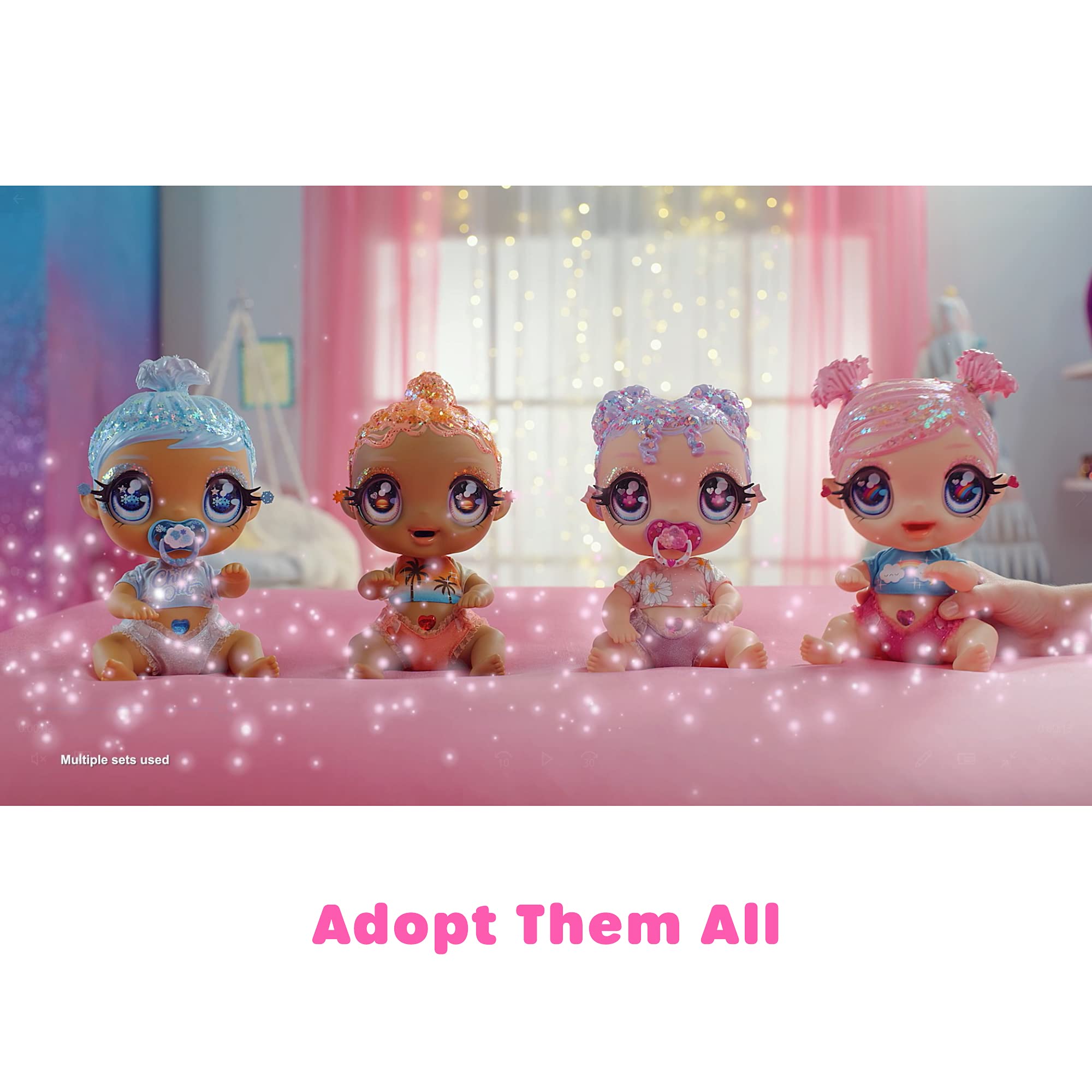 MGA Entertainment Glitter BABYZ, 1 Dpll, 3 Hair Color Changes - Image 7