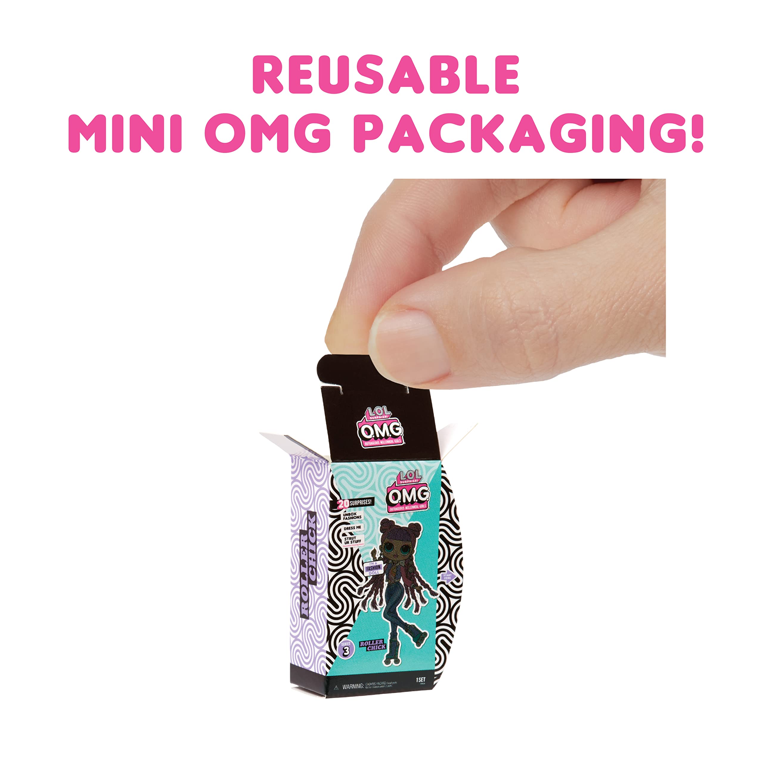 MGA Entertainment Miniature Collection with Collectible Dolls, Miniature OMG Fashion Doll, Miniature LOL Doll, Miniature Dolls, Accessories, Limited Edition Doll, Mini Packaging - Gift Girls Age 4+ - Image 4