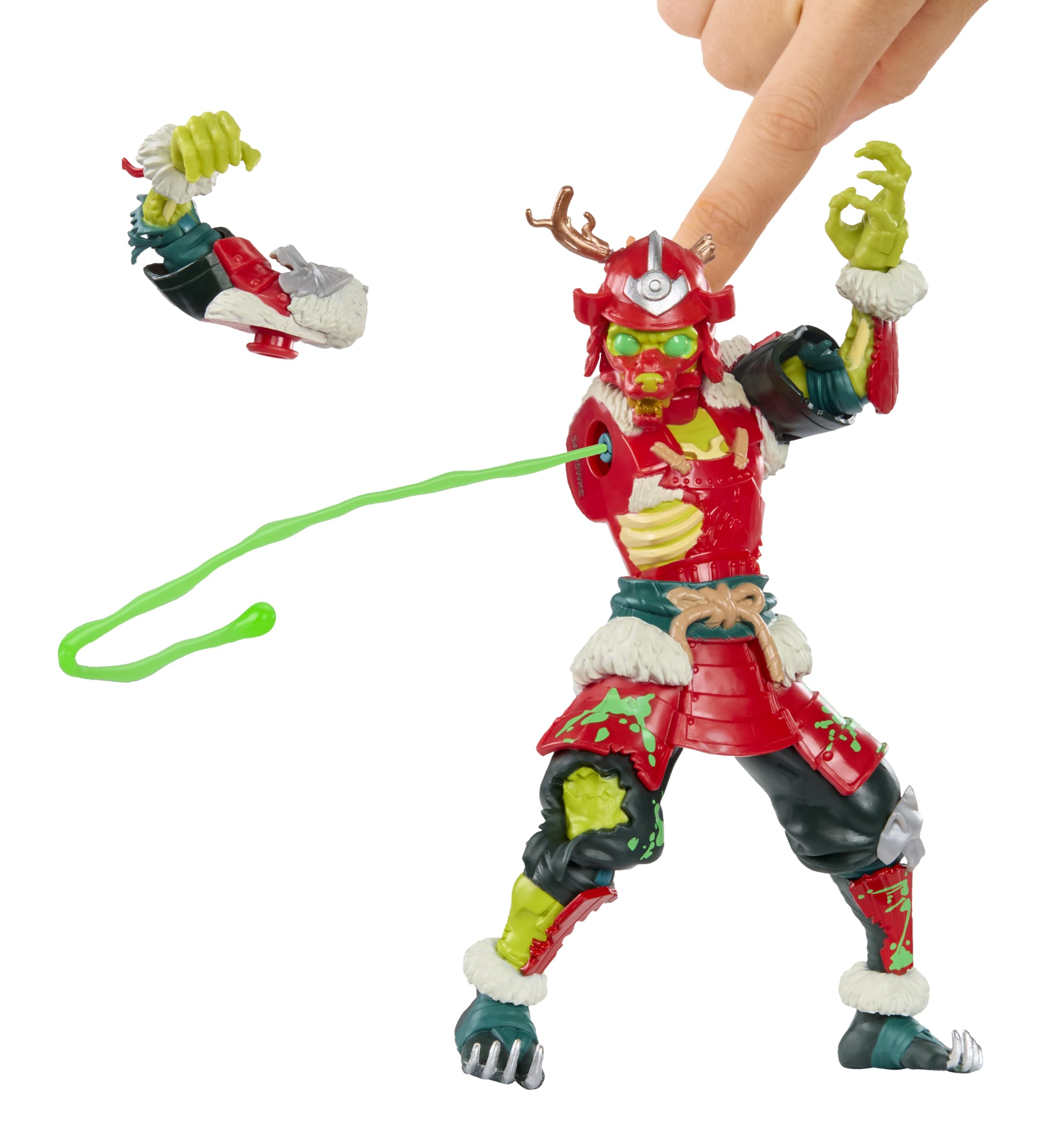 MGA Entertainment Ninjombie Action Figure - Crimson Fang, Boys Action Ninja Zombie Slime Monster Action Figure, Ages 6+ - Image 6