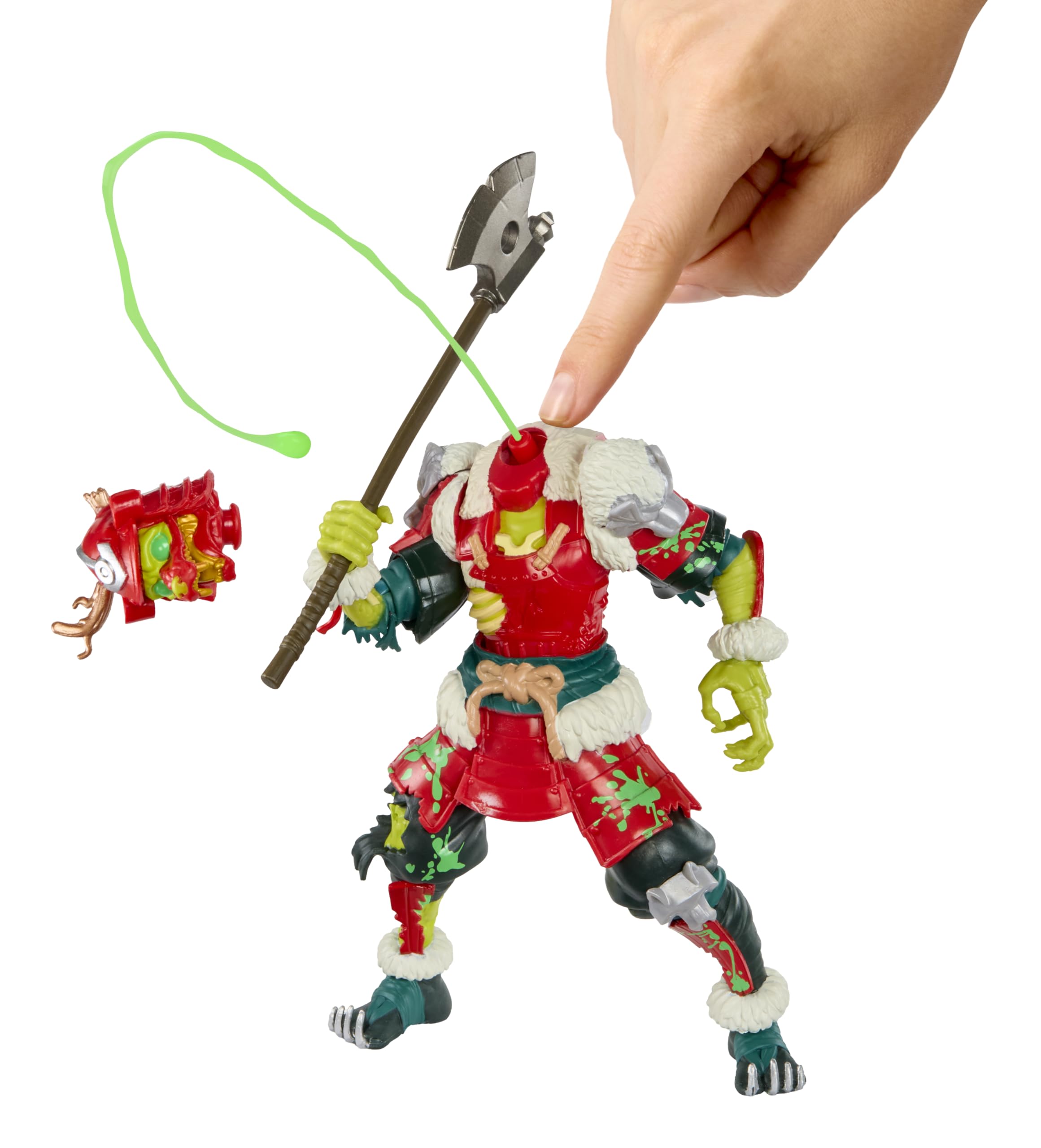 MGA Entertainment Ninjombie Action Figure - Crimson Fang, Boys Action Ninja Zombie Slime Monster Action Figure, Ages 6+ - Image 7