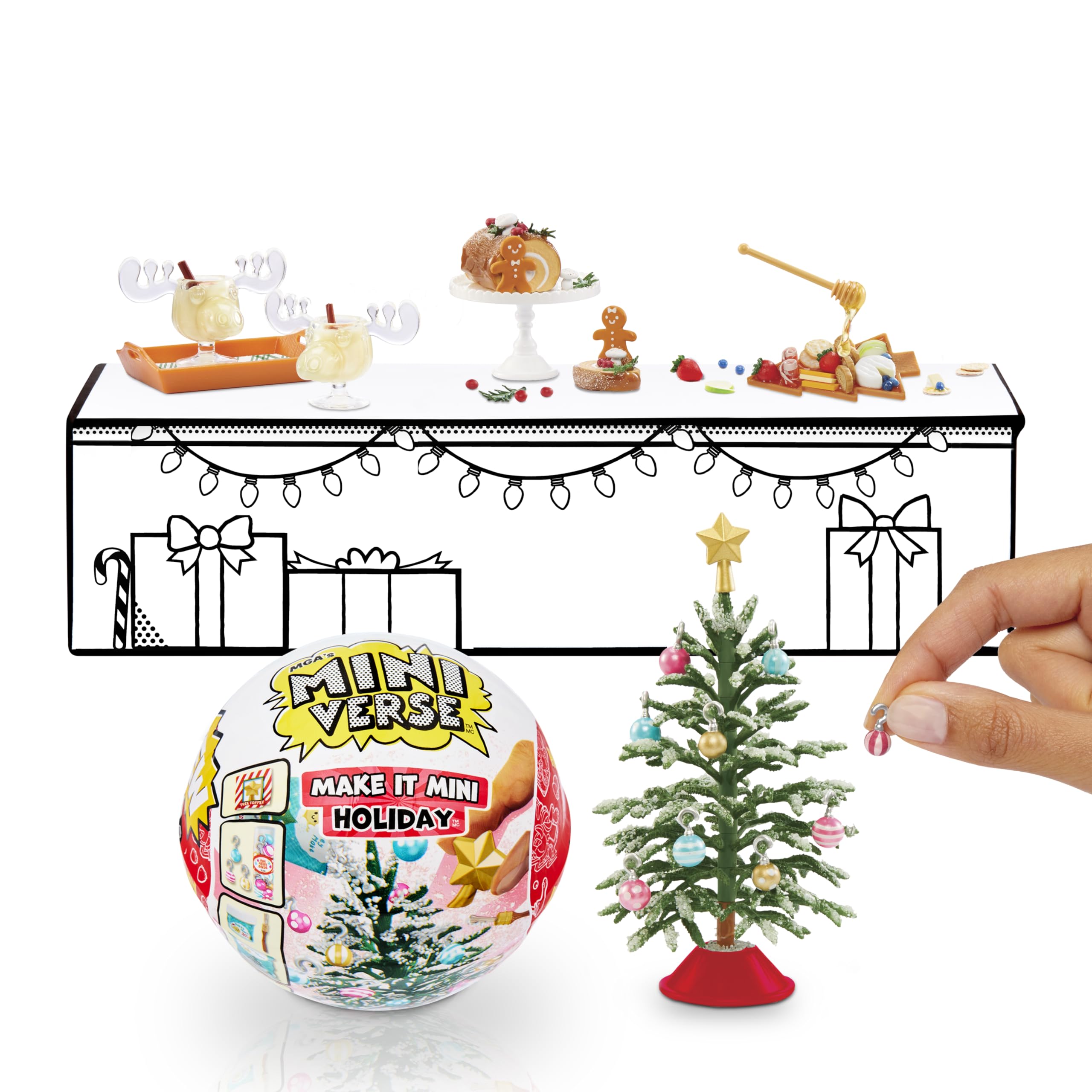MGA's Miniverse Make It Mini Holiday Series Mini Collectibles - Seasonal, National Lampoon's Christmas Vacation Blind Packaging, DIY, Resin Play, Replica Food, NOT Edible, Collectors, 8+ - Image 4