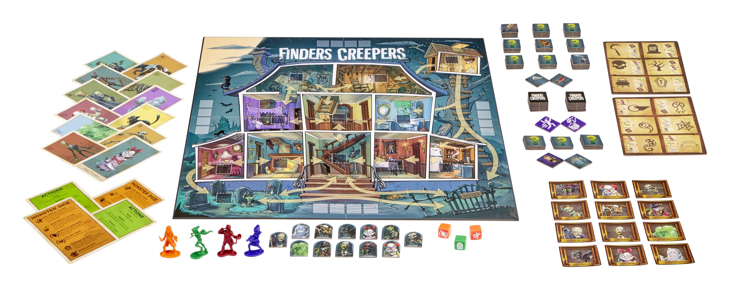 Micro Games of America™ Finders Creepers Board Game an App-Vanced™ Game – Hunt Digital Monsters with Your Phone, 2-4 Players, Ages 8+ - Image 4