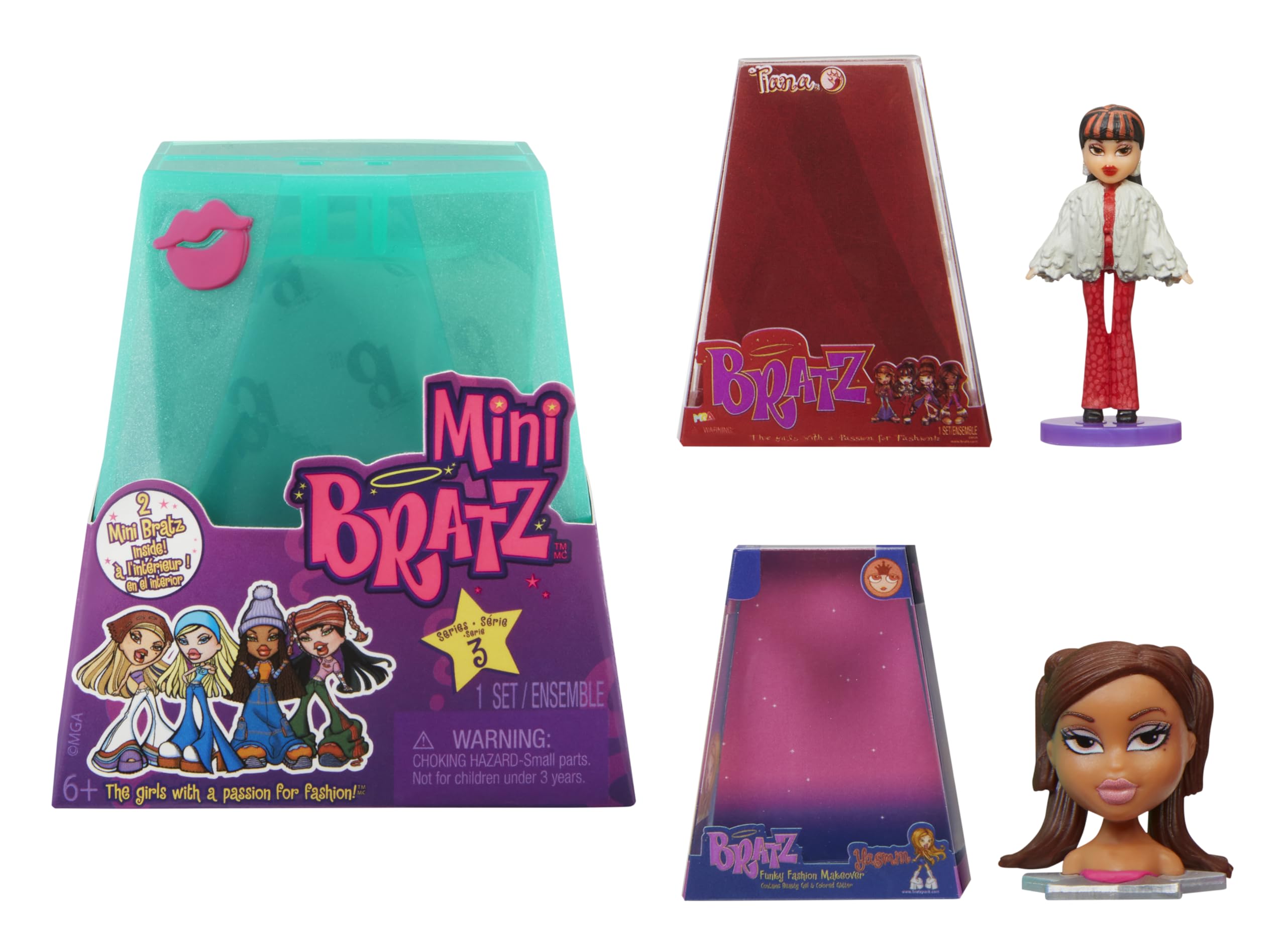 Mini Bratz Series 3 Collectible Figures, 2 Mini Bratz in Each Pack, Blind Packaging Doubles as Display, Y2K Nostalgia, Collectors Ages 6 7 8 9 10+ - Image 4