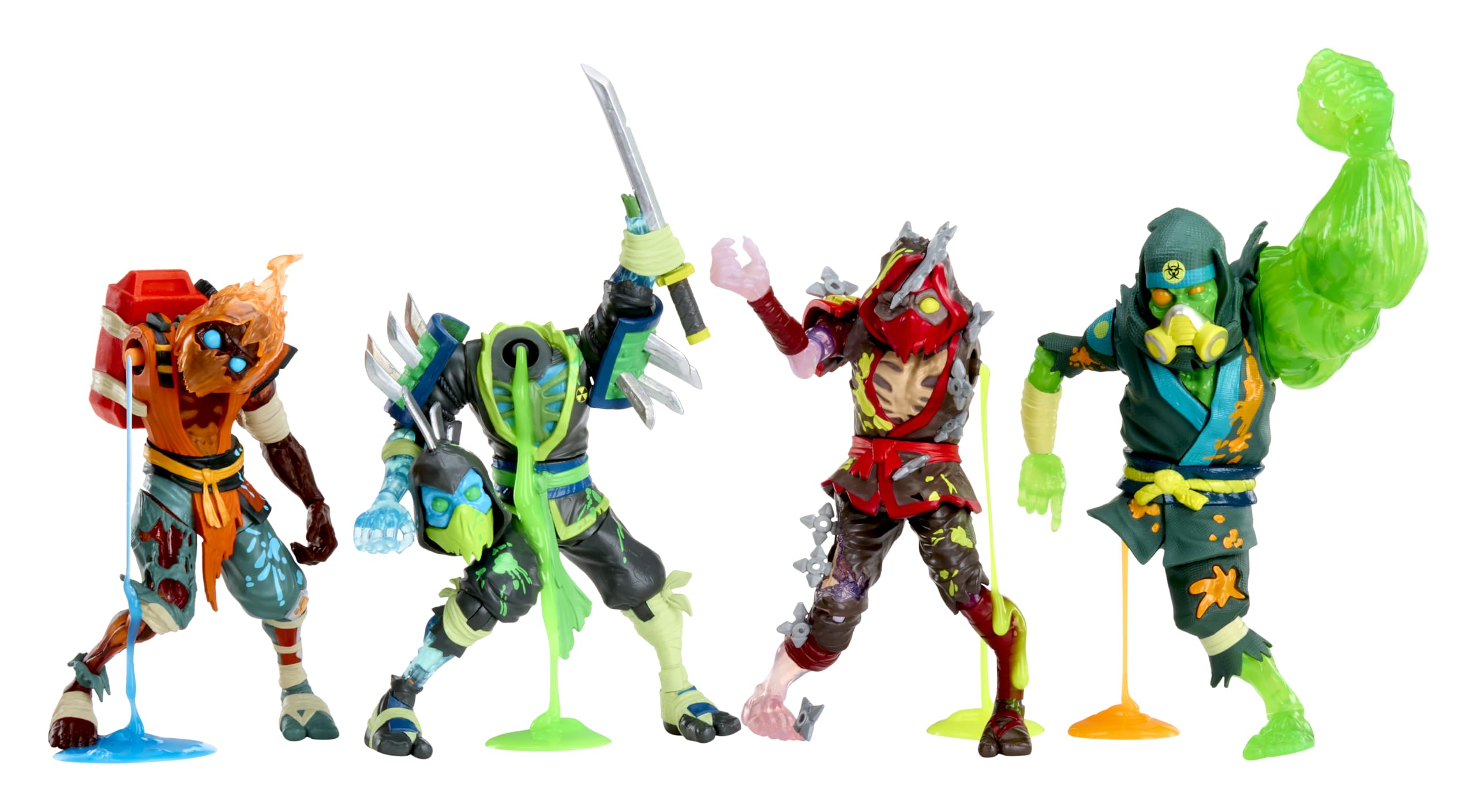 Ninjombie Action Figure - Sword Lord, Boys Action Ninja Zombie Slime Monster Action Figure, Ages 6 + - Image 8