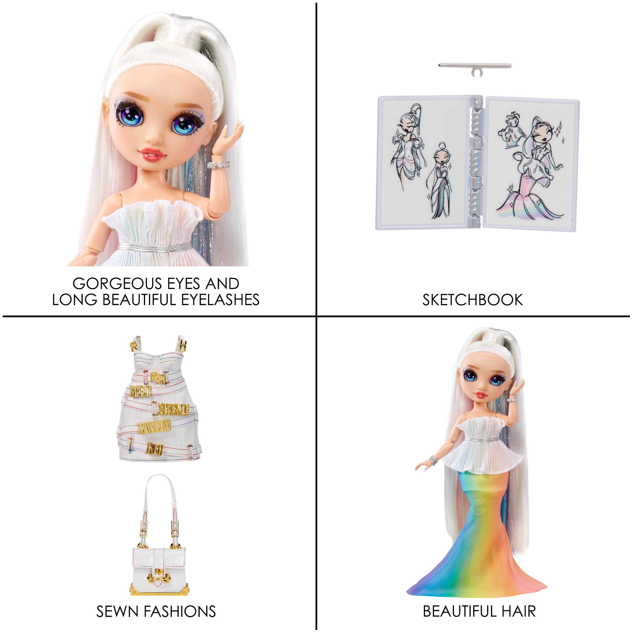 Rainbow High Fantastic Fashion Amaya Raine – Rainbow 11” Fashion Doll and Playset with 2 Complete Doll Outfits, and Fashion Play Accessories, Great Gift for Kids 4-12 Years Old - Image 5