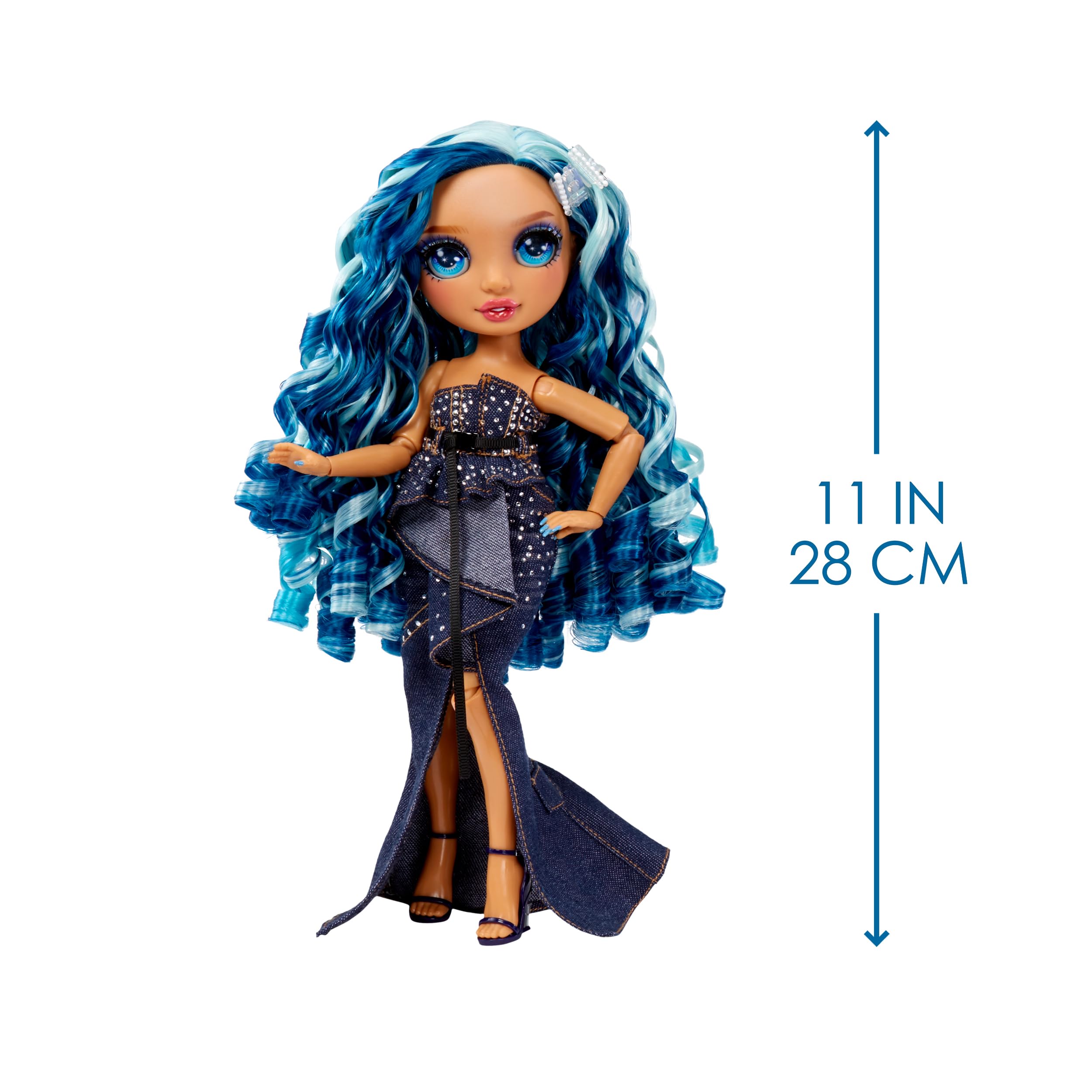 Rainbow High Fantastic Fashion Skyler Bradshaw - Blue 11” Fashion Doll and Playset with 2 Complete Doll Outfits, and Fashion Play Accessories, Great Gift for Kids 4-12 Years Old - Image 4