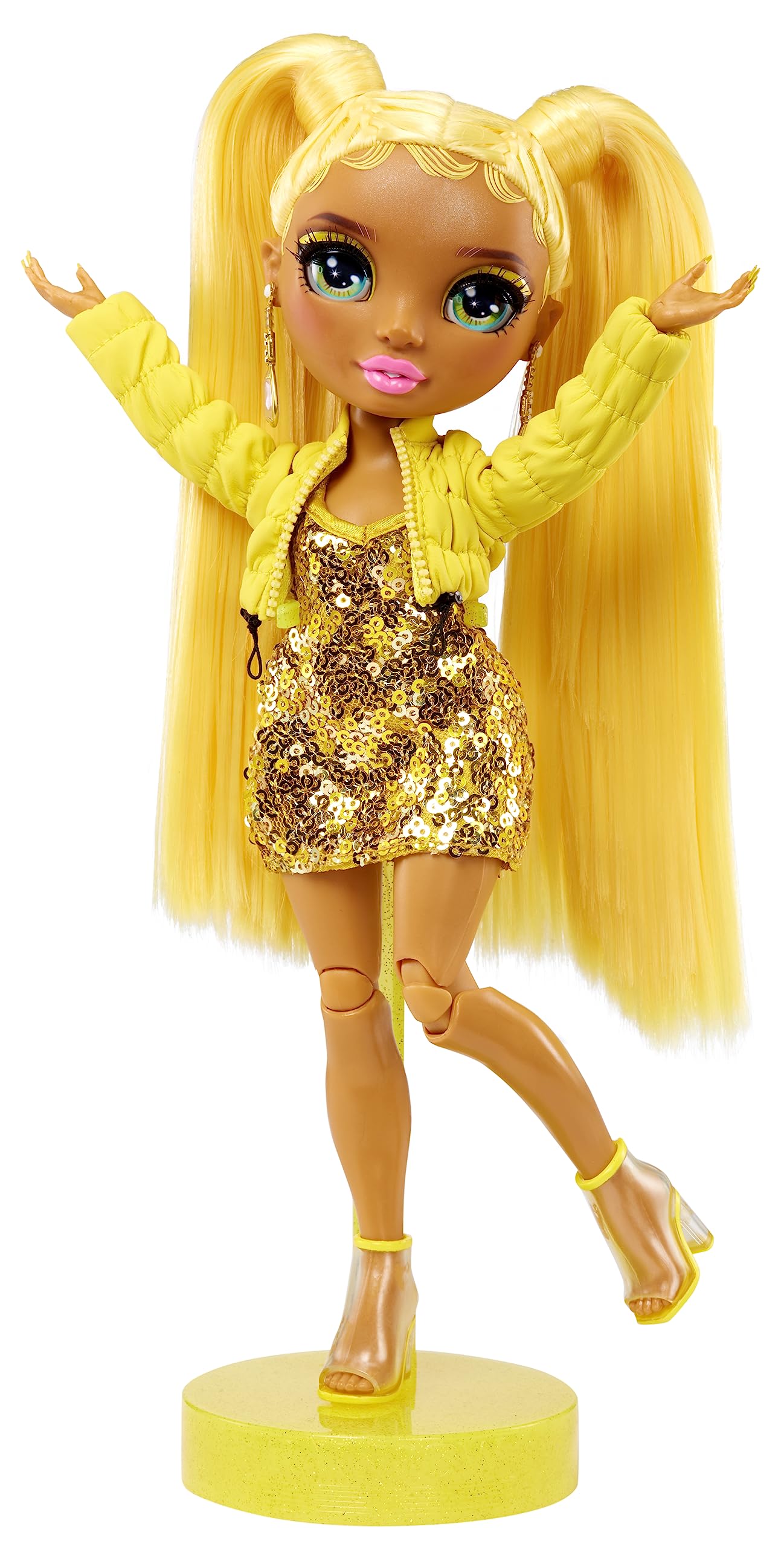 Rainbow High Fantastic Fashion Sunny Madison – Yellow 11” Fashion Doll and Playset with 2 Complete Doll Outfits, and Fashion Play Accessories, Great Gift for Kids 4-12 Years Old - Image 3